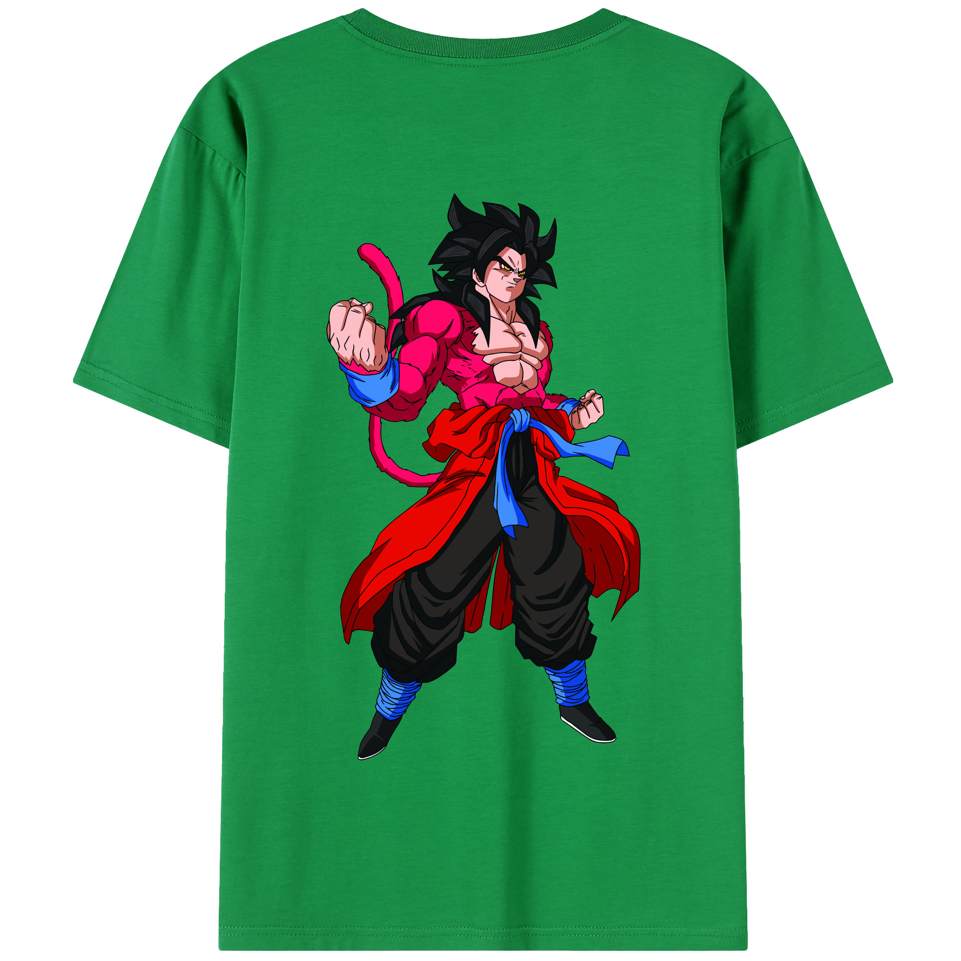 （画像用） ドラゴンボール 孫悟空（そん ごくう）Son Goku カカロット DRAGON BALL Kakarotto 綿100％半袖Tシャツ（背面プリント）