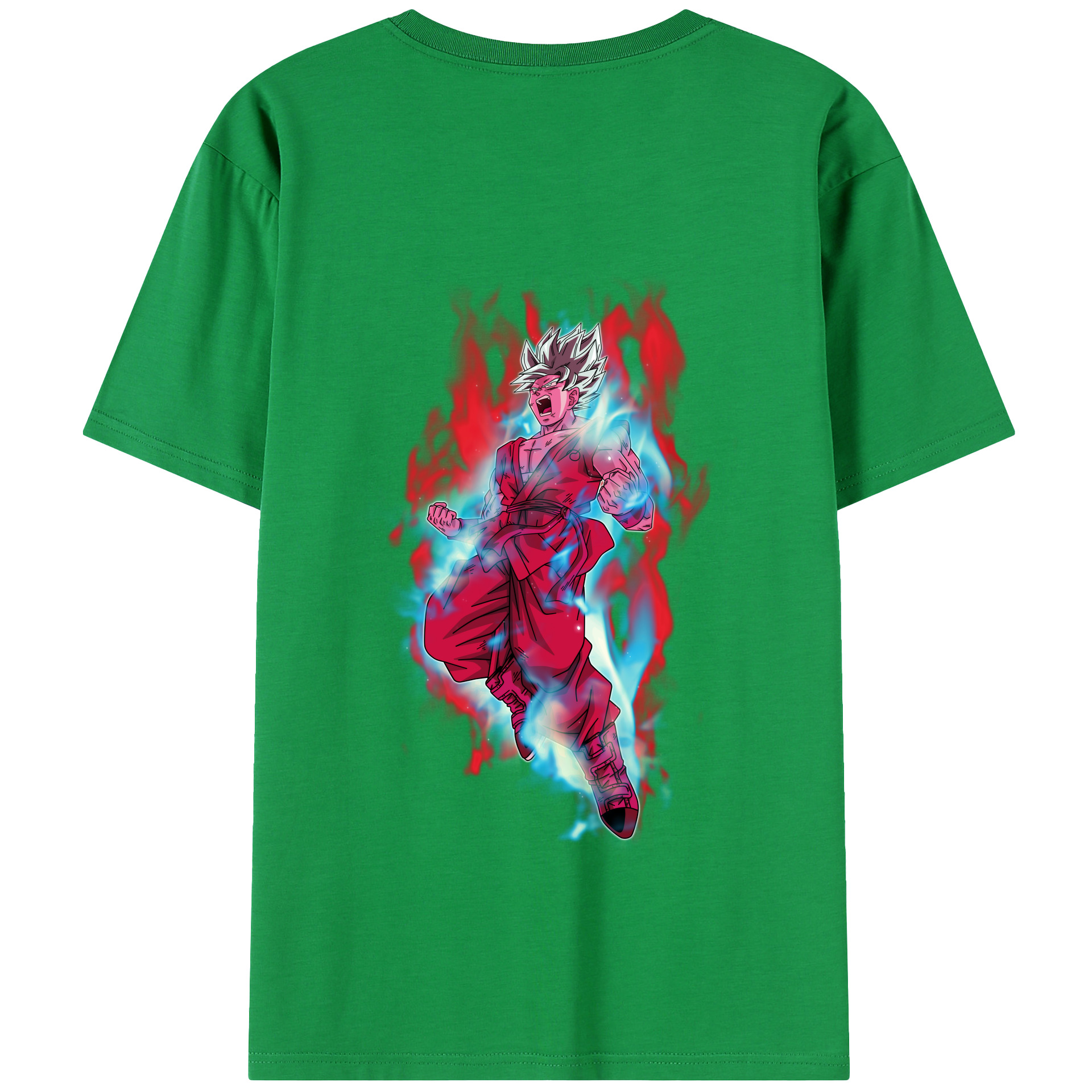 （画像用） ドラゴンボール 孫悟空（そん ごくう）Son Goku カカロット DRAGON BALL Kakarotto 綿100％半袖Tシャツ（背面プリント）