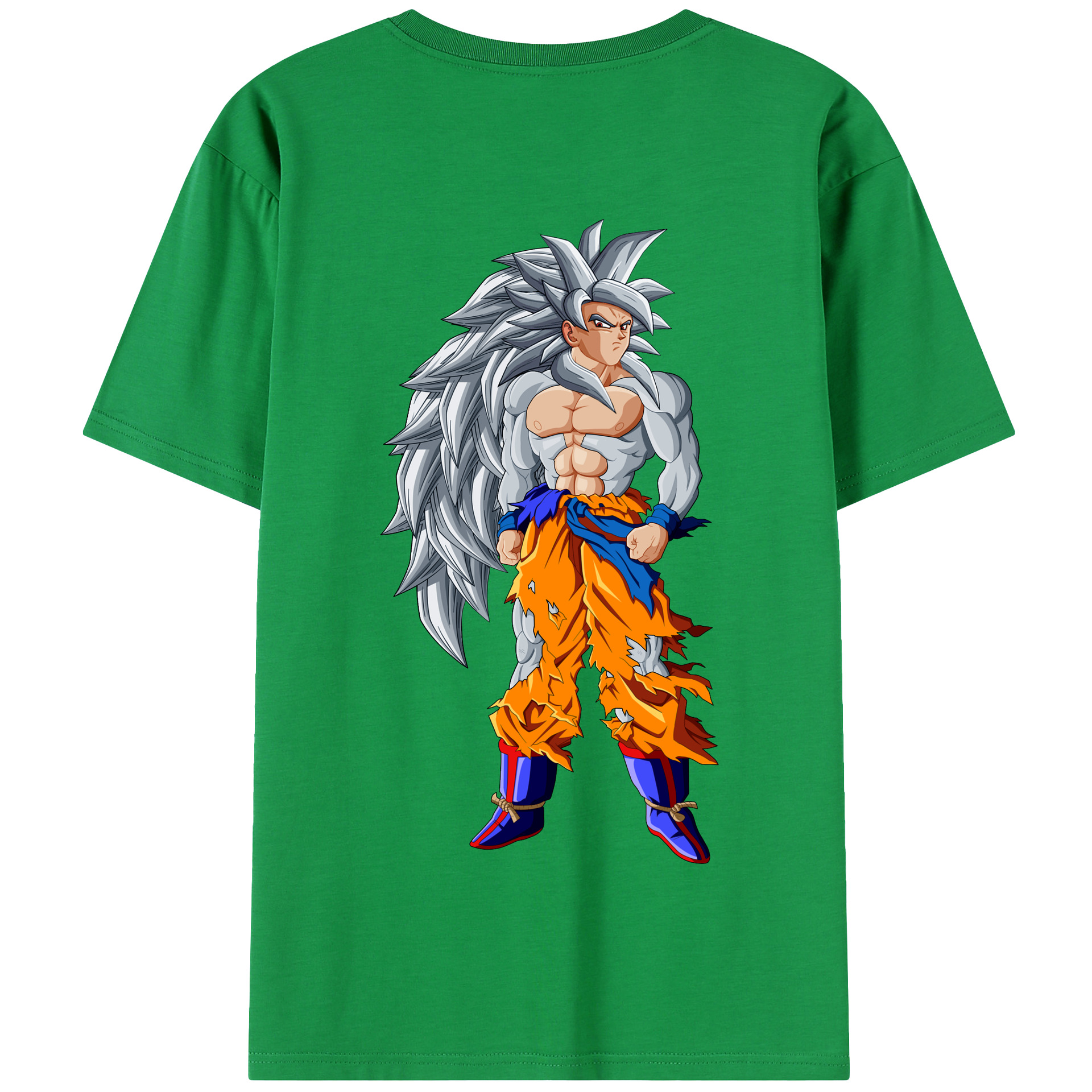（画像用） ドラゴンボール 孫悟空（そん ごくう）Son Goku カカロット DRAGON BALL Kakarotto 綿100％半袖Tシャツ（背面プリント）