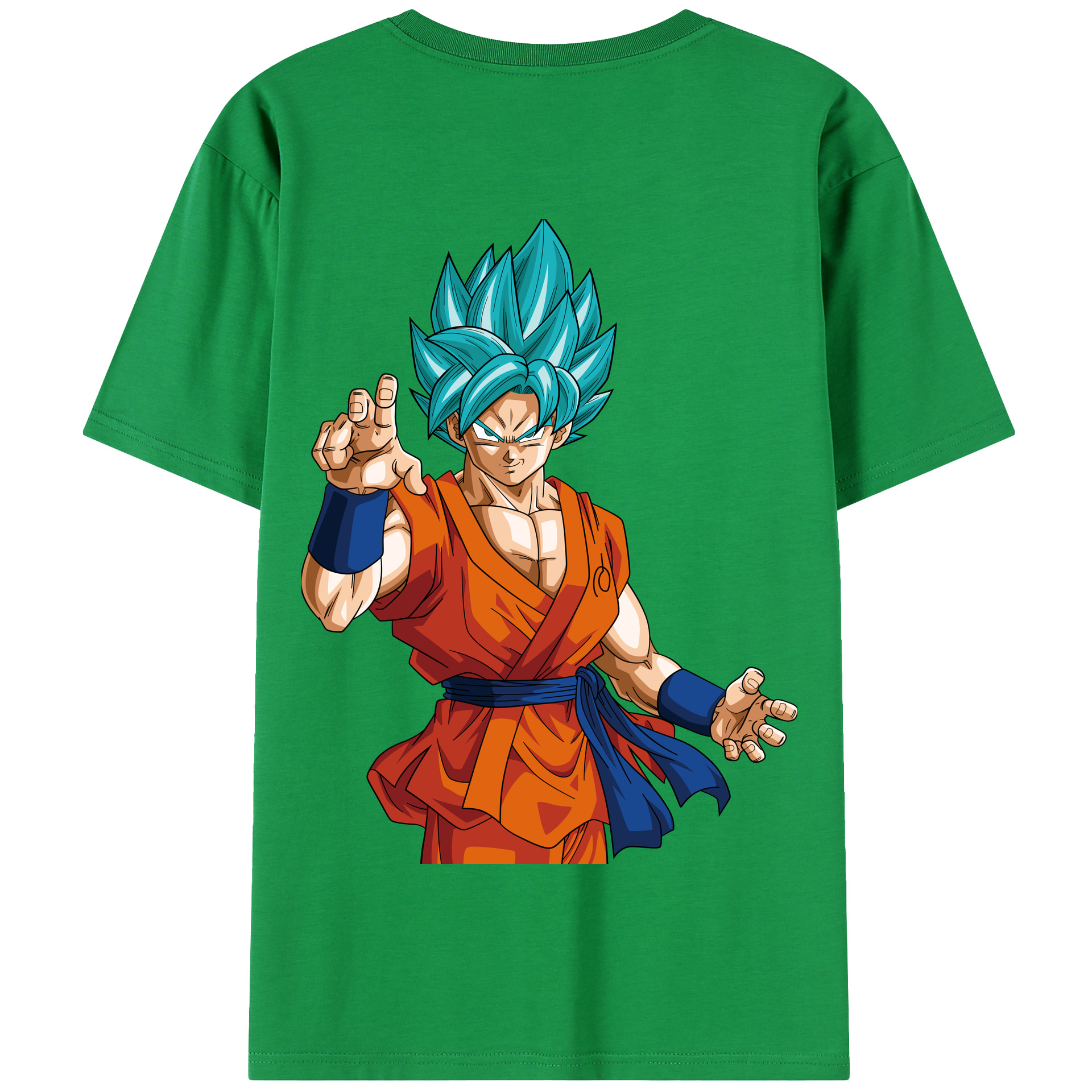 （画像用） ドラゴンボール 孫悟空（そん ごくう）Son Goku カカロット DRAGON BALL Kakarotto 綿100％半袖Tシャツ（背面プリント）