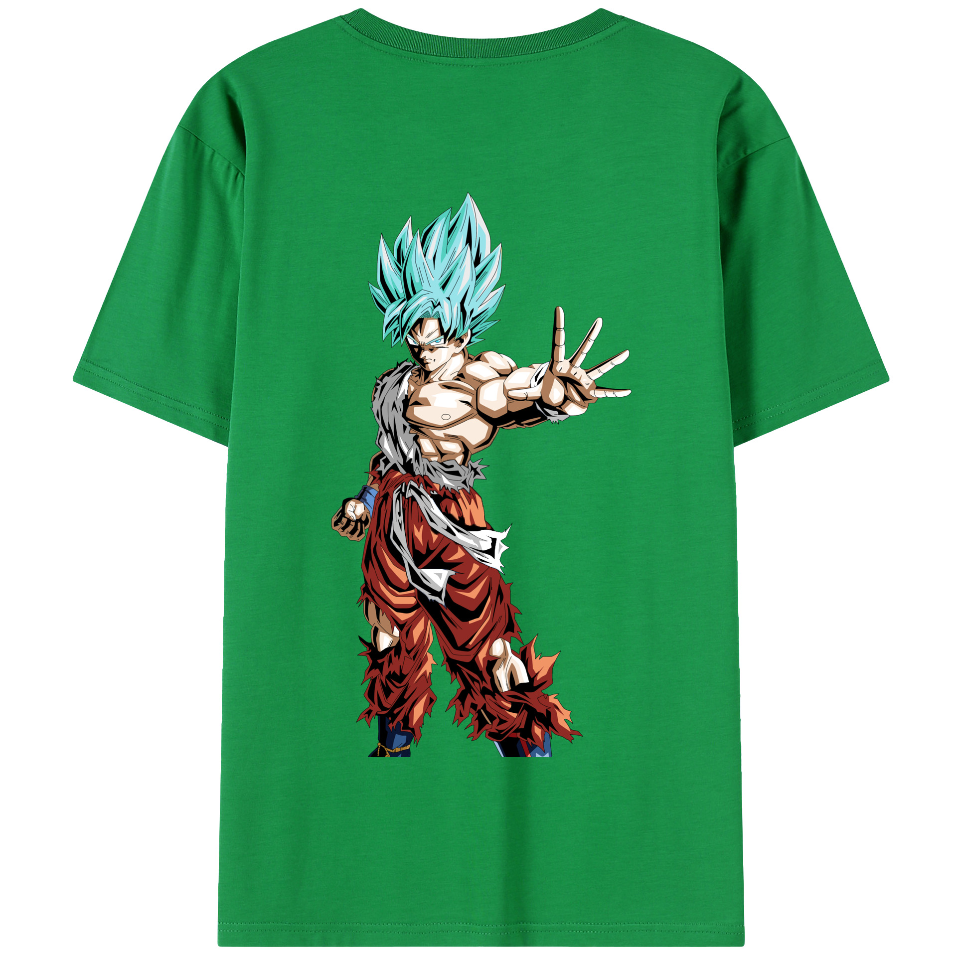 （画像用） ドラゴンボール 孫悟空（そん ごくう）Son Goku カカロット DRAGON BALL Kakarotto 綿100％半袖Tシャツ（背面プリント）