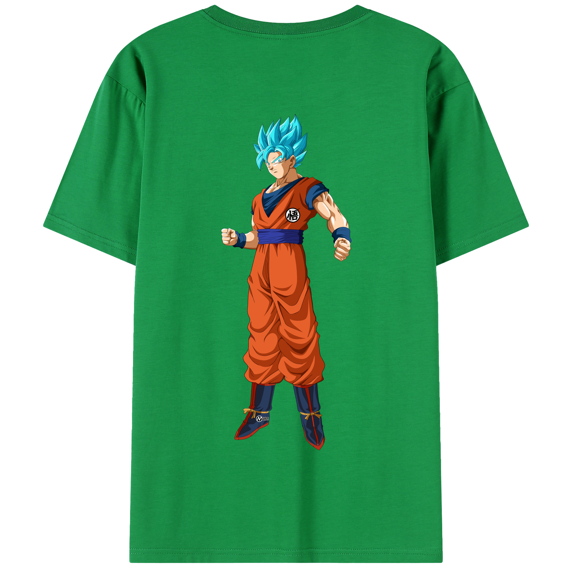 （画像用） ドラゴンボール 孫悟空（そん ごくう）Son Goku カカロット DRAGON BALL Kakarotto 綿100％半袖Tシャツ（背面プリント）