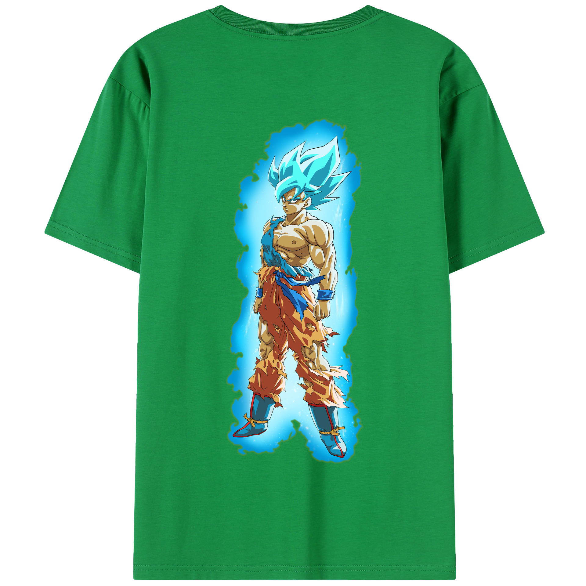 （画像用） ドラゴンボール 孫悟空（そん ごくう）Son Goku カカロット DRAGON BALL Kakarotto 綿100％半袖Tシャツ（背面プリント）