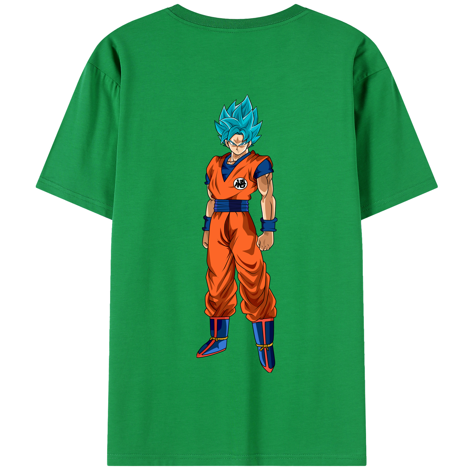 （画像用） ドラゴンボール 孫悟空（そん ごくう）Son Goku カカロット DRAGON BALL Kakarotto 綿100％半袖Tシャツ（背面プリント）