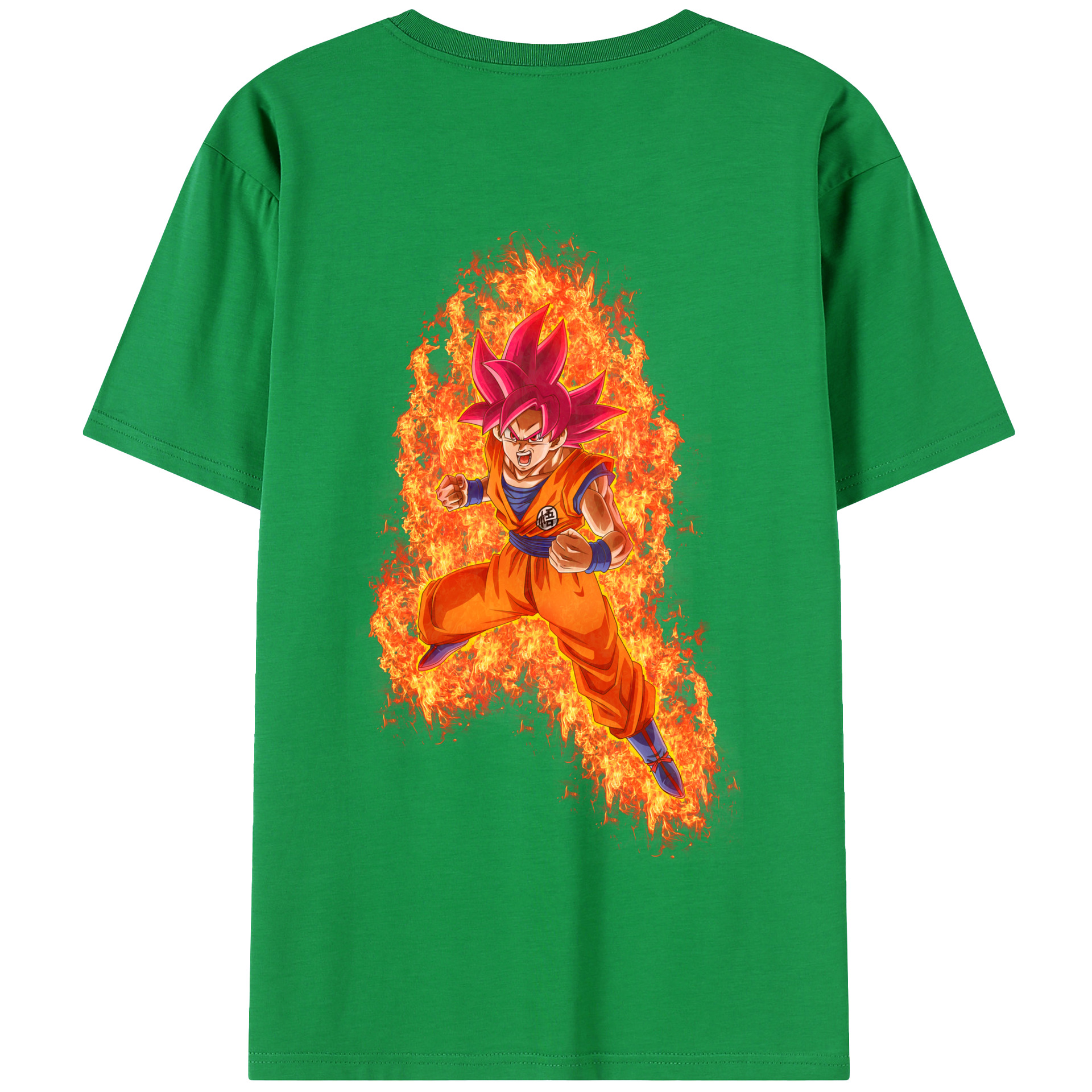 （画像用） ドラゴンボール 孫悟空（そん ごくう）Son Goku カカロット DRAGON BALL Kakarotto 綿100％半袖Tシャツ（背面プリント）