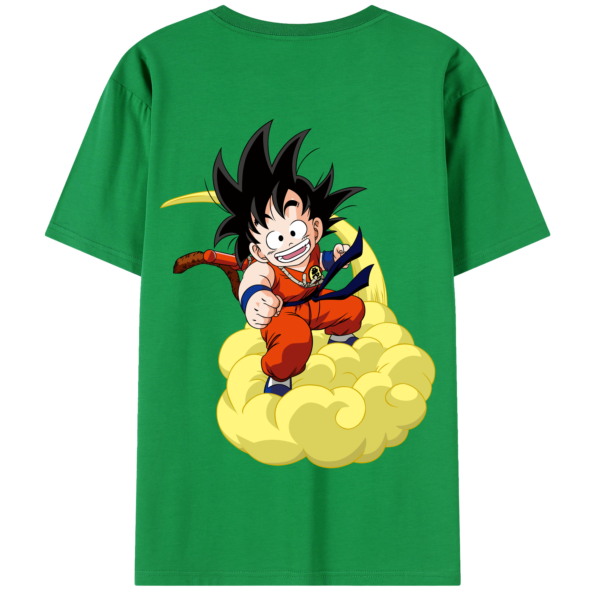 （画像用） ドラゴンボール 孫悟空（そん ごくう）Son Goku カカロット DRAGON BALL Kakarotto 綿100％半袖Tシャツ（背面プリント）