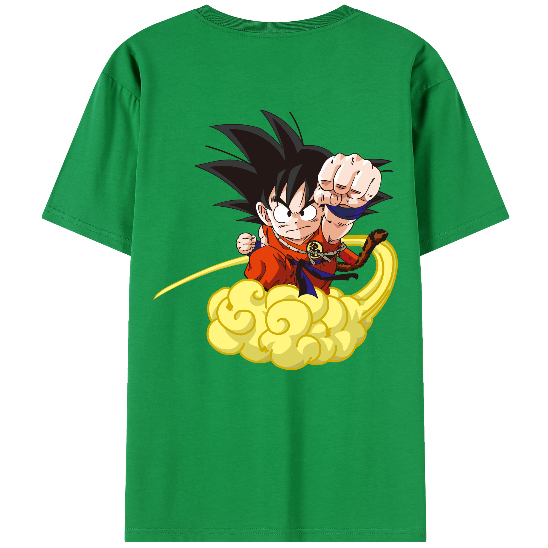 （画像用） ドラゴンボール 孫悟空（そん ごくう）Son Goku カカロット DRAGON BALL Kakarotto 綿100％半袖Tシャツ（背面プリント）