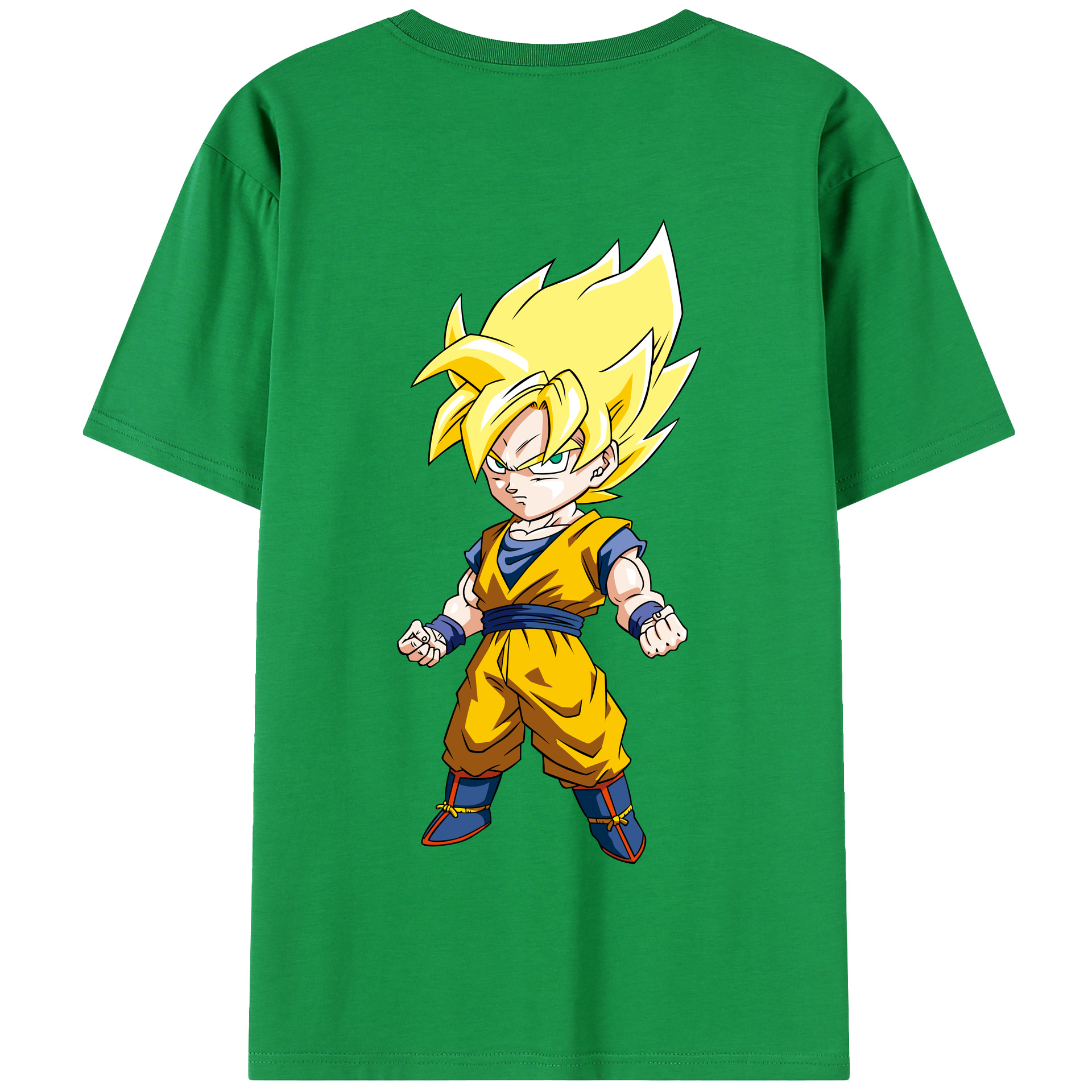 （画像用） ドラゴンボール 孫悟空（そん ごくう）Son Goku カカロット DRAGON BALL Kakarotto 綿100％半袖Tシャツ（背面プリント）