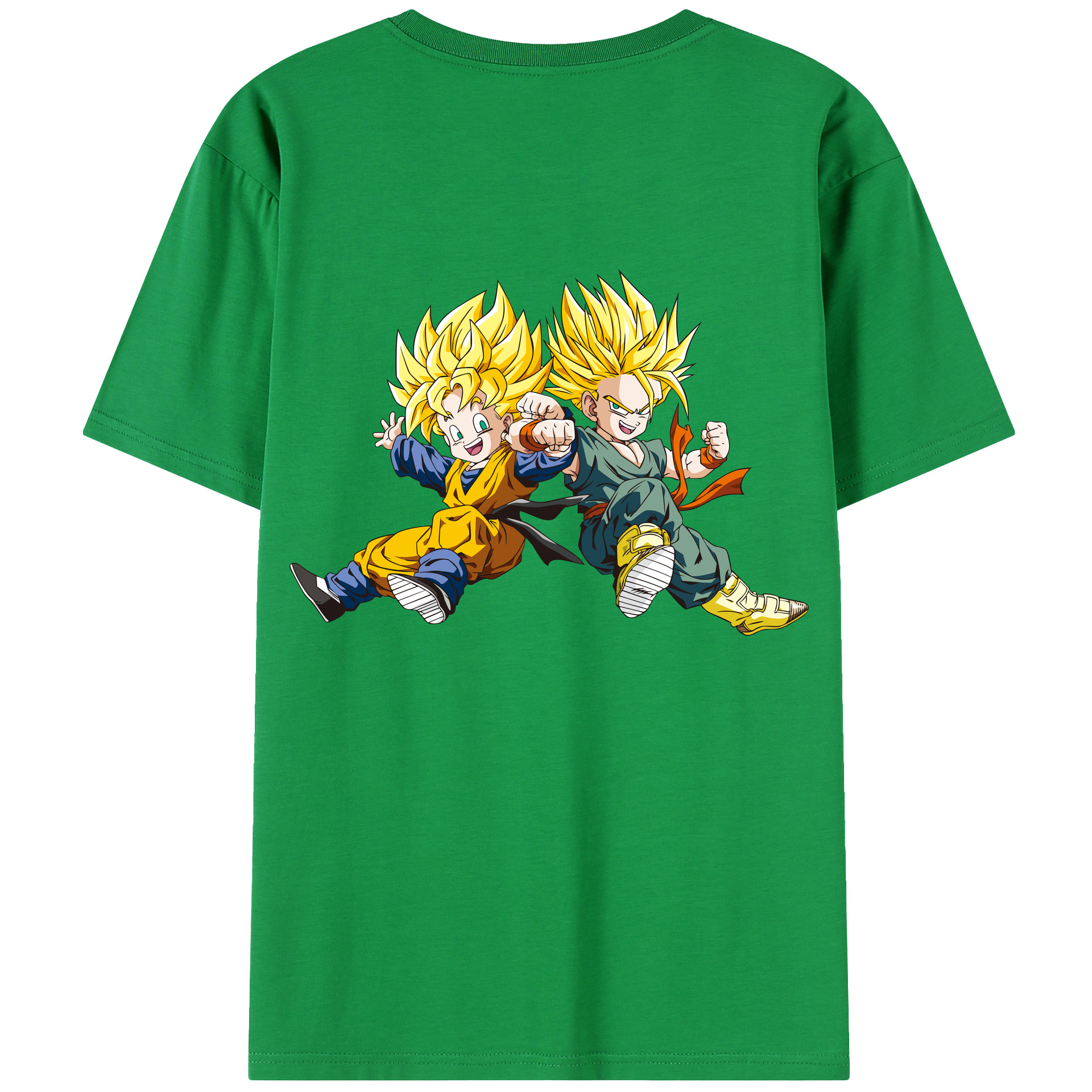 （画像用） ドラゴンボール 孫悟空（そん ごくう）Son Goku カカロット DRAGON BALL Kakarotto 綿100％半袖Tシャツ（背面プリント）