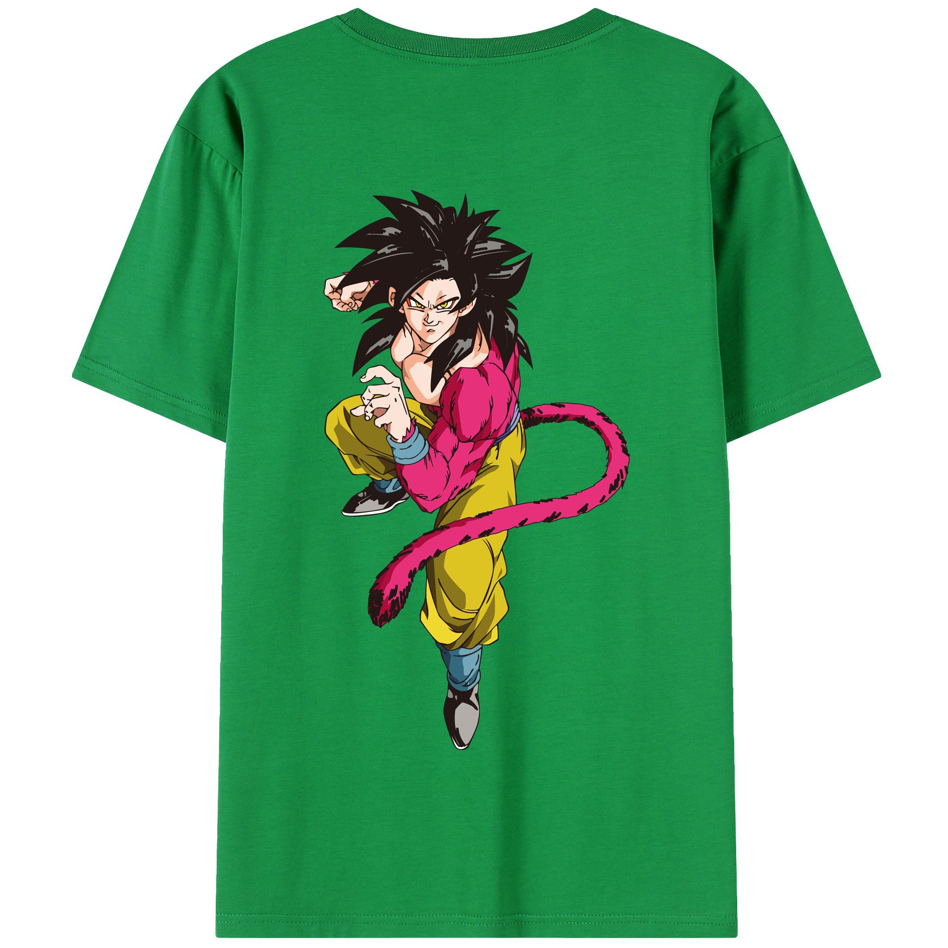 （画像用） ドラゴンボール 孫悟空（そん ごくう）Son Goku カカロット DRAGON BALL Kakarotto 綿100％半袖Tシャツ（背面プリント）