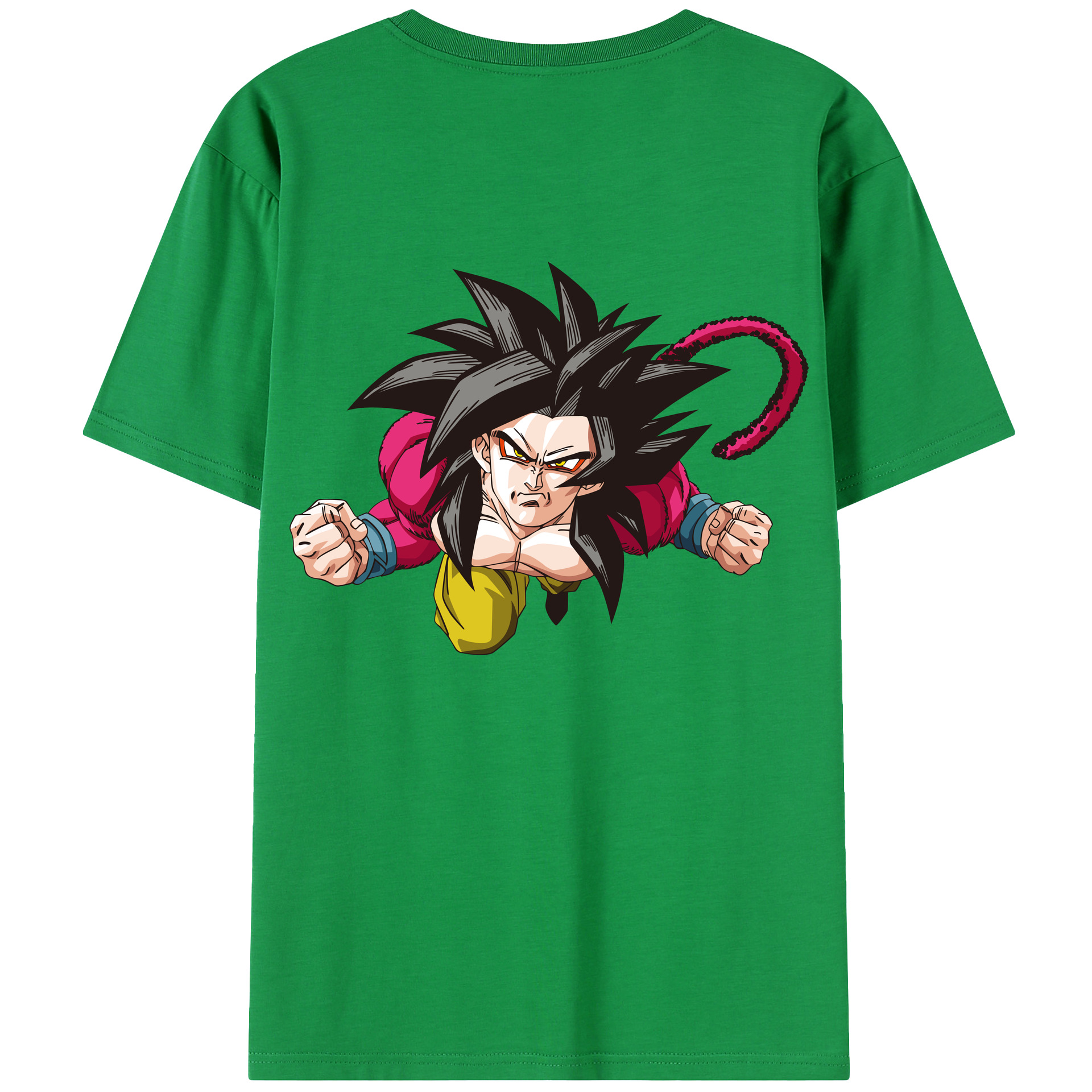 （画像用） ドラゴンボール 孫悟空（そん ごくう）Son Goku カカロット DRAGON BALL Kakarotto 綿100％半袖Tシャツ（背面プリント）