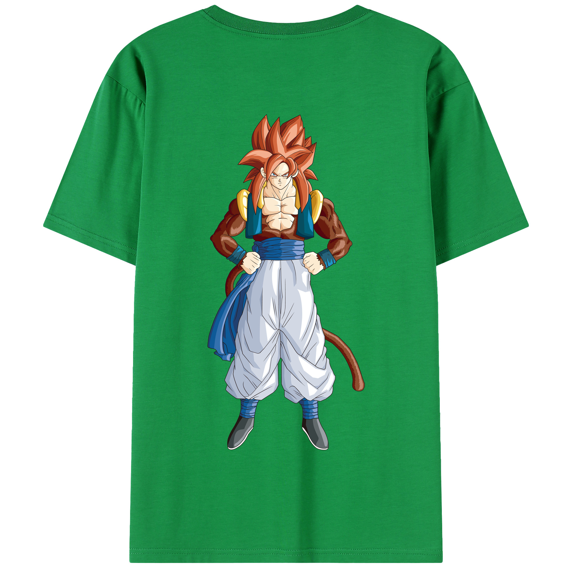 （画像用） ドラゴンボール 孫悟空（そん ごくう）Son Goku カカロット DRAGON BALL Kakarotto 綿100％半袖Tシャツ（背面プリント）