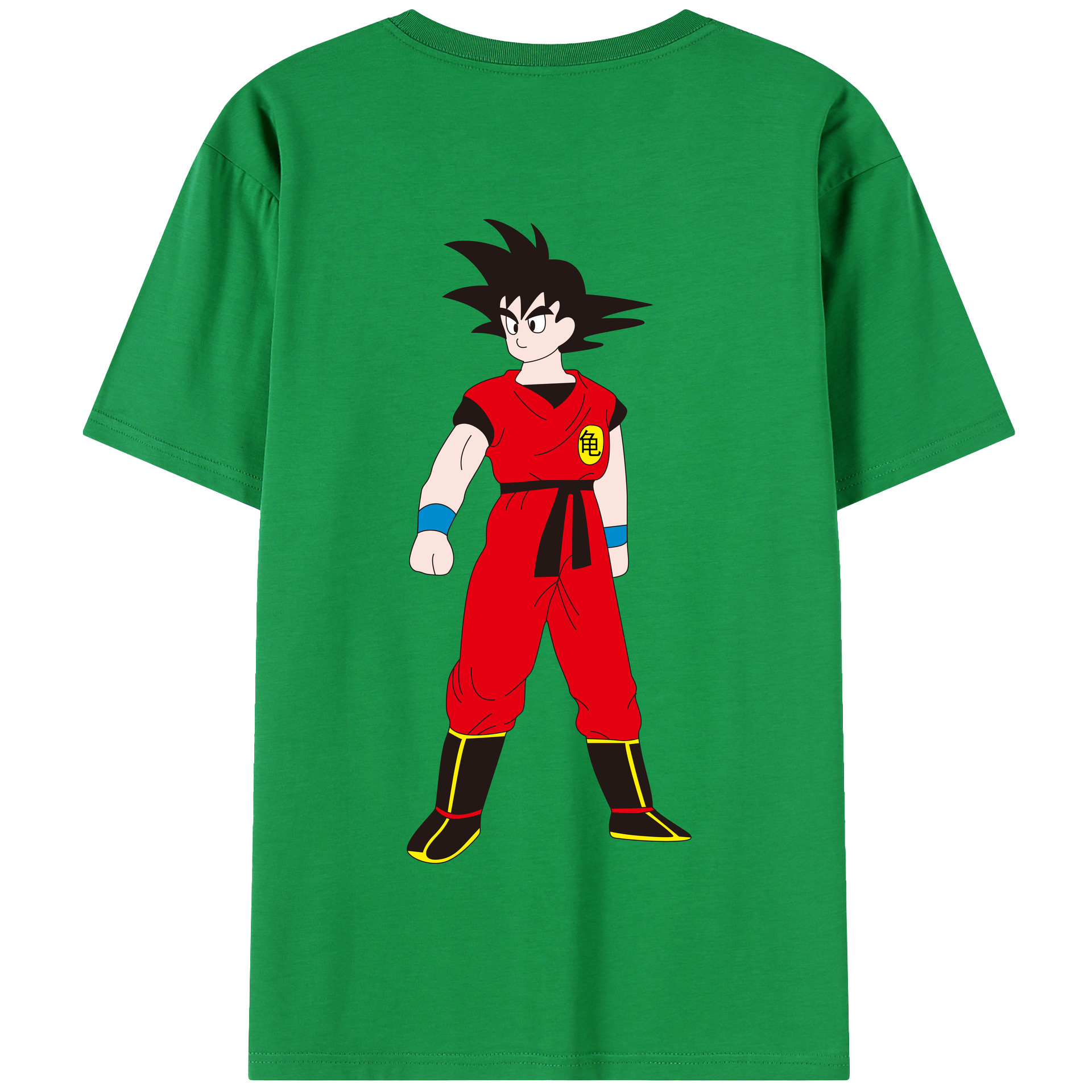 （画像用） ドラゴンボール 孫悟空（そん ごくう）Son Goku カカロット DRAGON BALL Kakarotto 綿100％半袖Tシャツ（背面プリント）