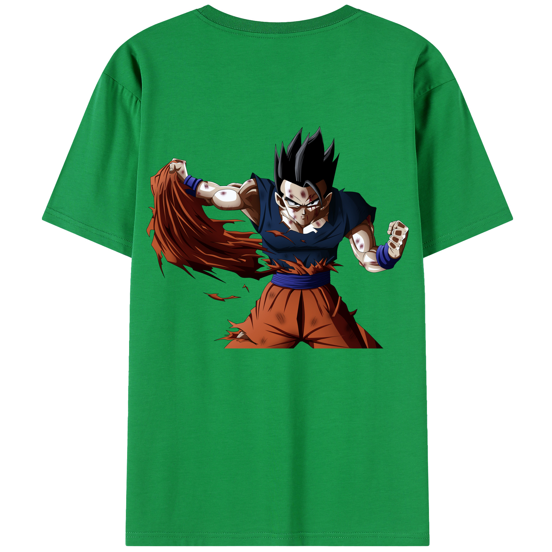 （画像用） ドラゴンボール ベジータ四世（Bejīta Yonsei）DRAGON BALL Vegeta IV 綿100％半袖Tシャツ（背面プリント）