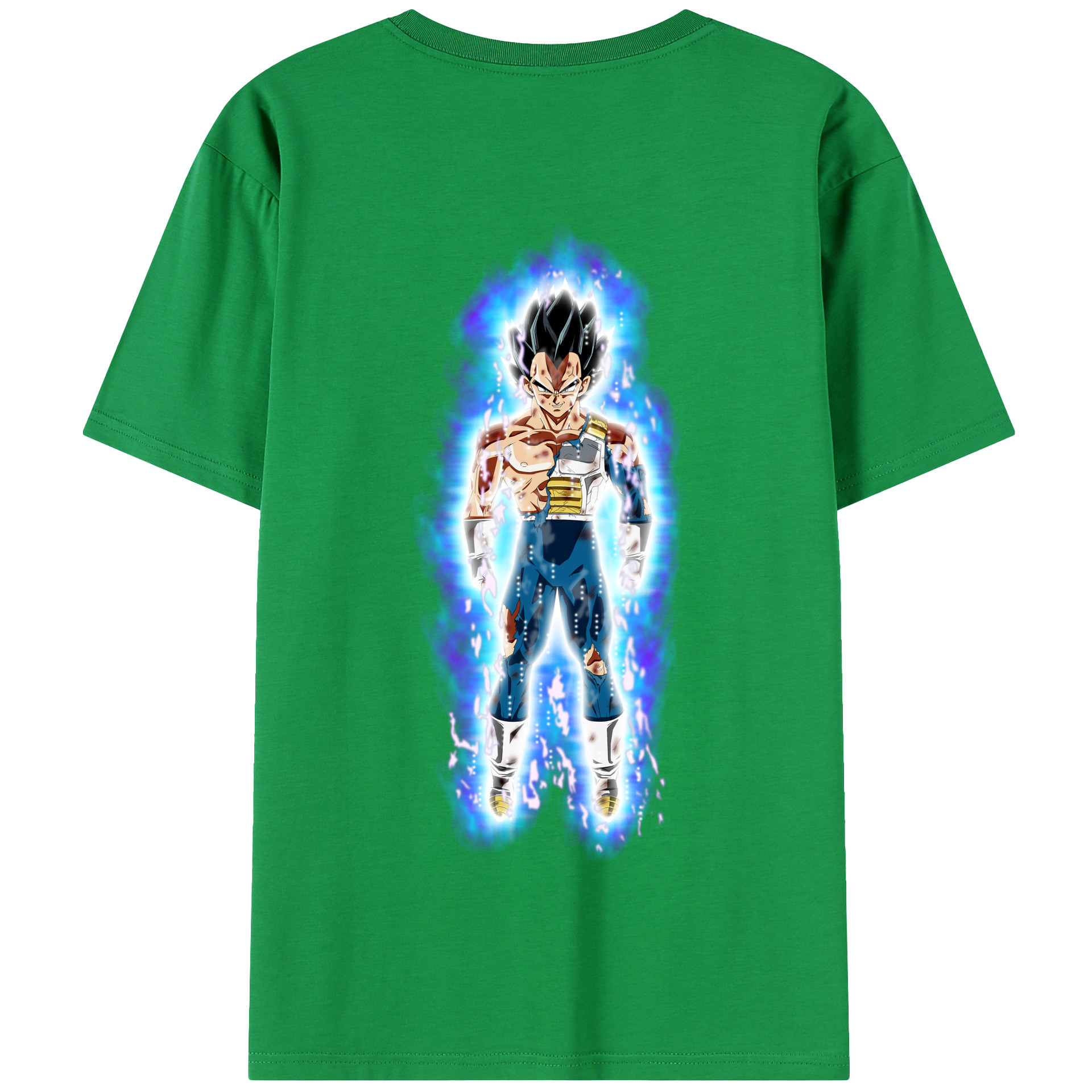 （画像用） ドラゴンボール ベジータ四世（Bejīta Yonsei）DRAGON BALL Vegeta IV 綿100％半袖Tシャツ（背面プリント）