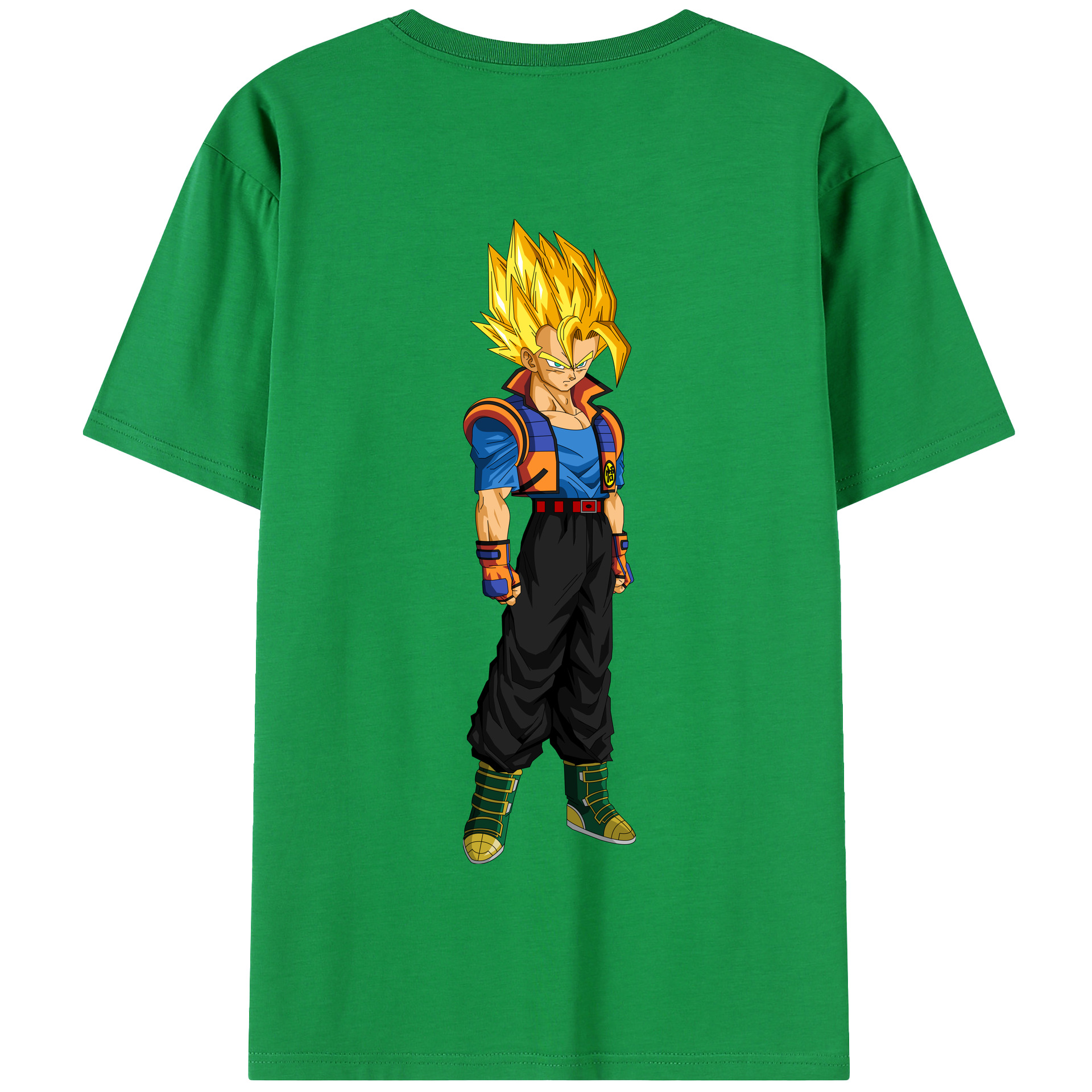 （画像用） ドラゴンボール ベジータ四世（Bejīta Yonsei）DRAGON BALL Vegeta IV 綿100％半袖Tシャツ（背面プリント）