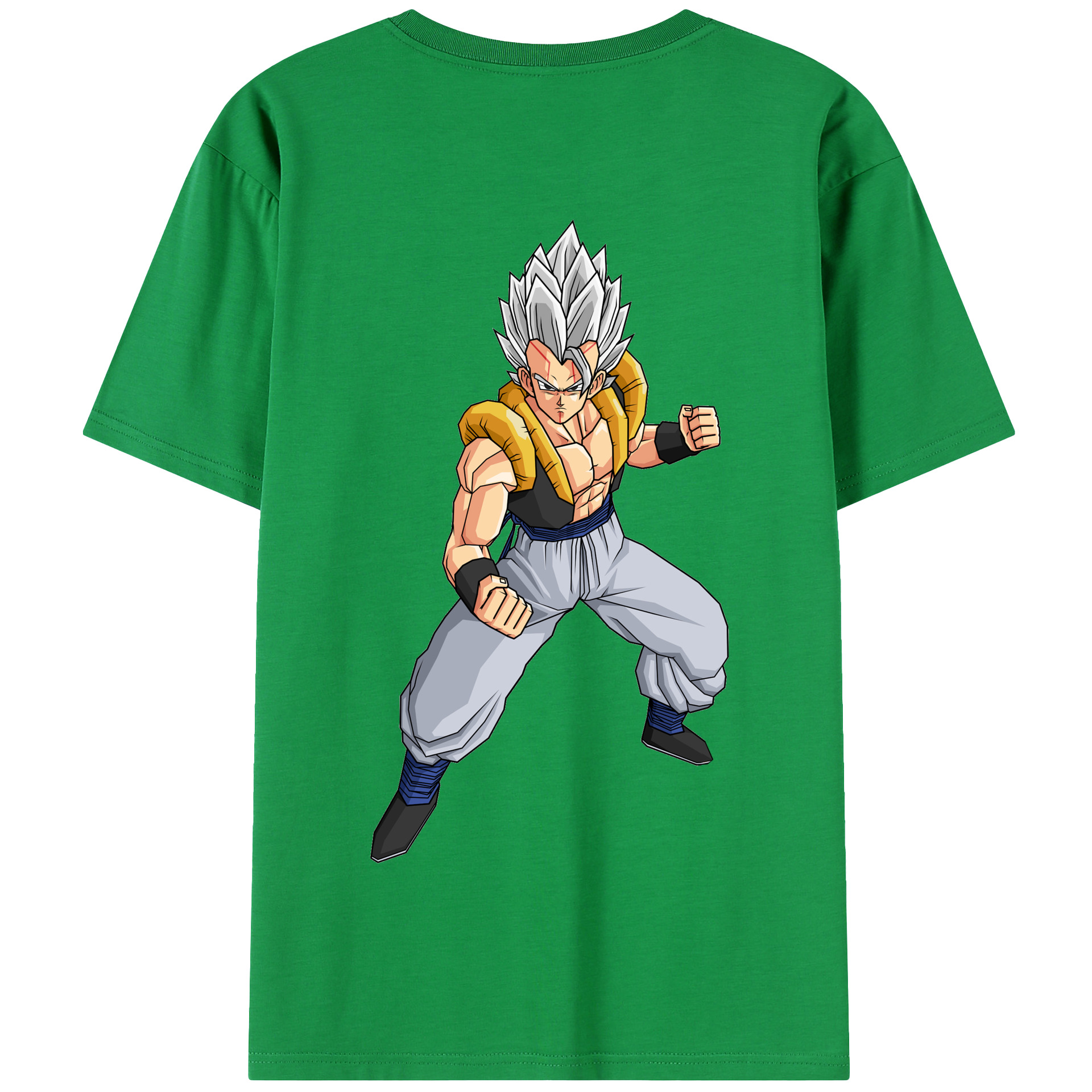 （画像用） ドラゴンボール ベジータ四世（Bejīta Yonsei）DRAGON BALL Vegeta IV 綿100％半袖Tシャツ（背面プリント）