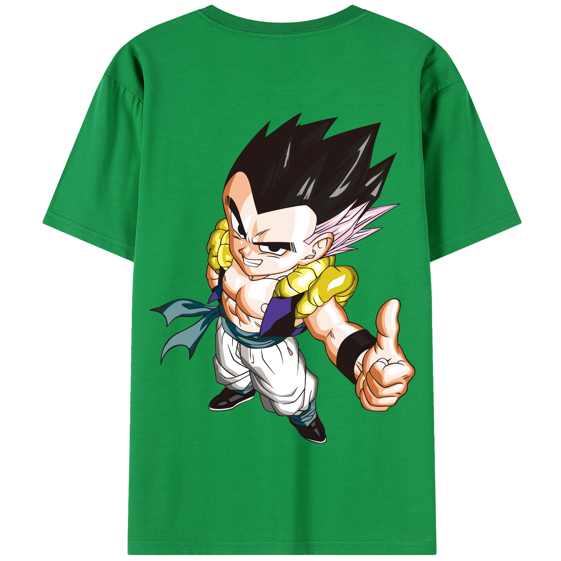 （画像用） ドラゴンボール ベジータ四世（Bejīta Yonsei）DRAGON BALL Vegeta IV 綿100％半袖Tシャツ（背面プリント）