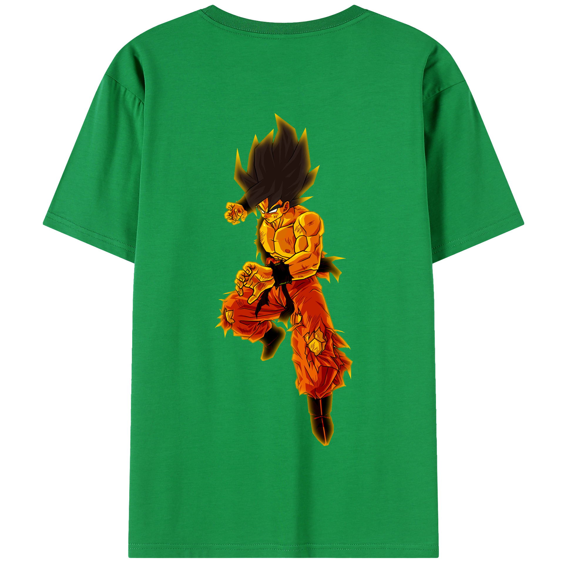 （画像用） ドラゴンボール 孫 悟飯（そんごはん）DRAGON BALL Son Gohan 綿100％半袖Tシャツ（背面プリント）