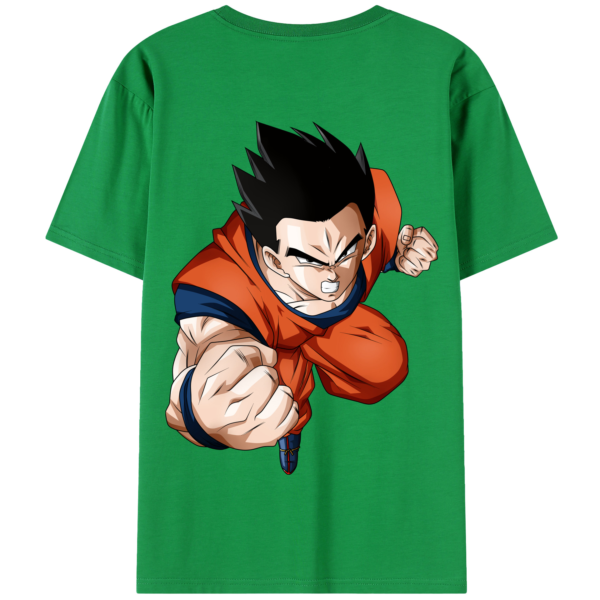 （画像用） ドラゴンボール 孫 悟飯（そんごはん）DRAGON BALL Son Gohan 綿100％半袖Tシャツ（背面プリント）