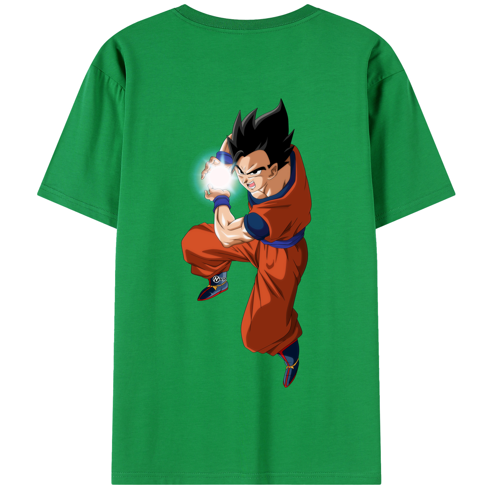 （画像用） ドラゴンボール 孫 悟飯（そんごはん）DRAGON BALL Son Gohan 綿100％半袖Tシャツ（背面プリント）