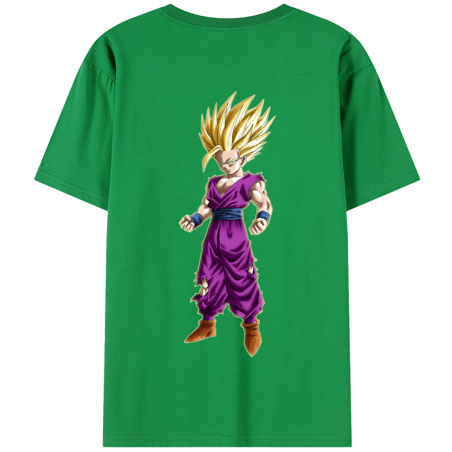 （画像用） ドラゴンボール 孫 悟飯（そんごはん）DRAGON BALL Son Gohan 綿100％半袖Tシャツ（背面プリント）
