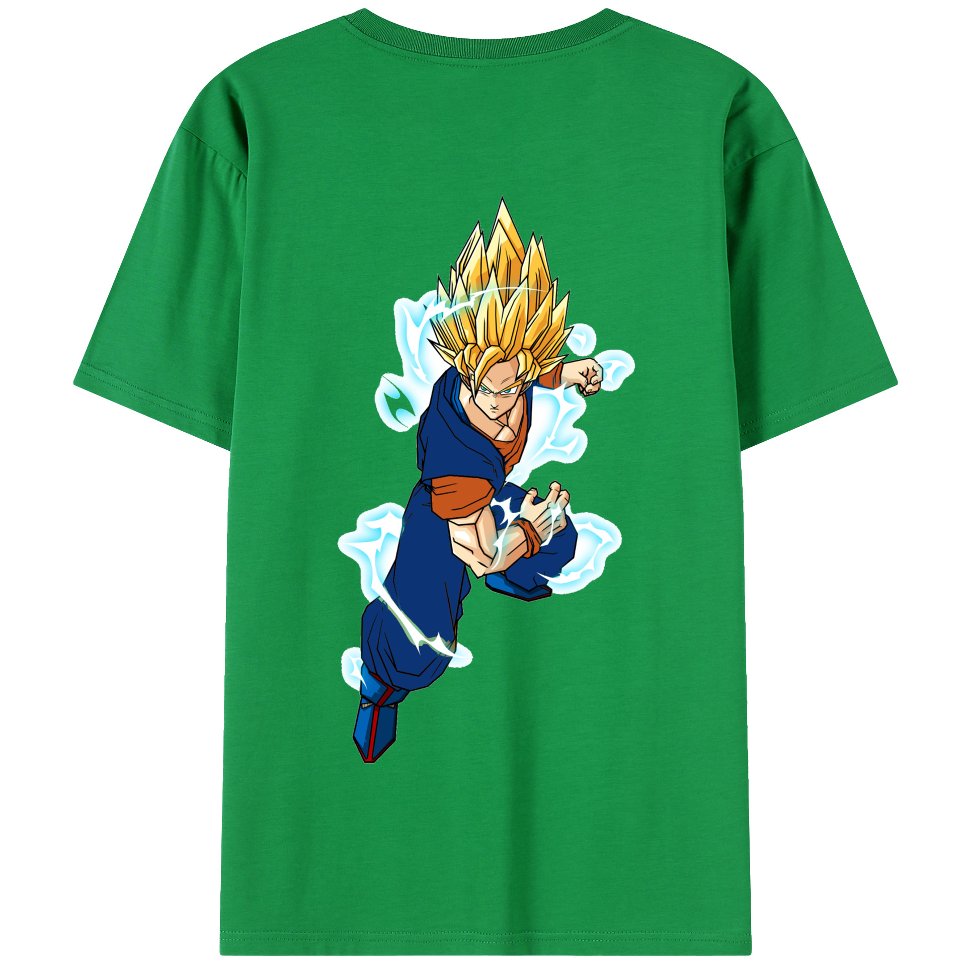 （画像用） ドラゴンボール 孫 悟飯（そんごはん）DRAGON BALL Son Gohan 綿100％半袖Tシャツ（背面プリント）