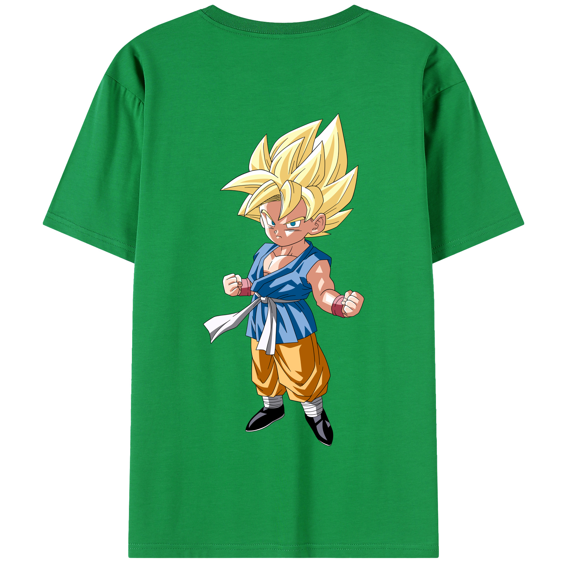 （画像用） ドラゴンボール 孫 悟飯（そんごはん）DRAGON BALL Son Gohan 綿100％半袖Tシャツ（背面プリント）