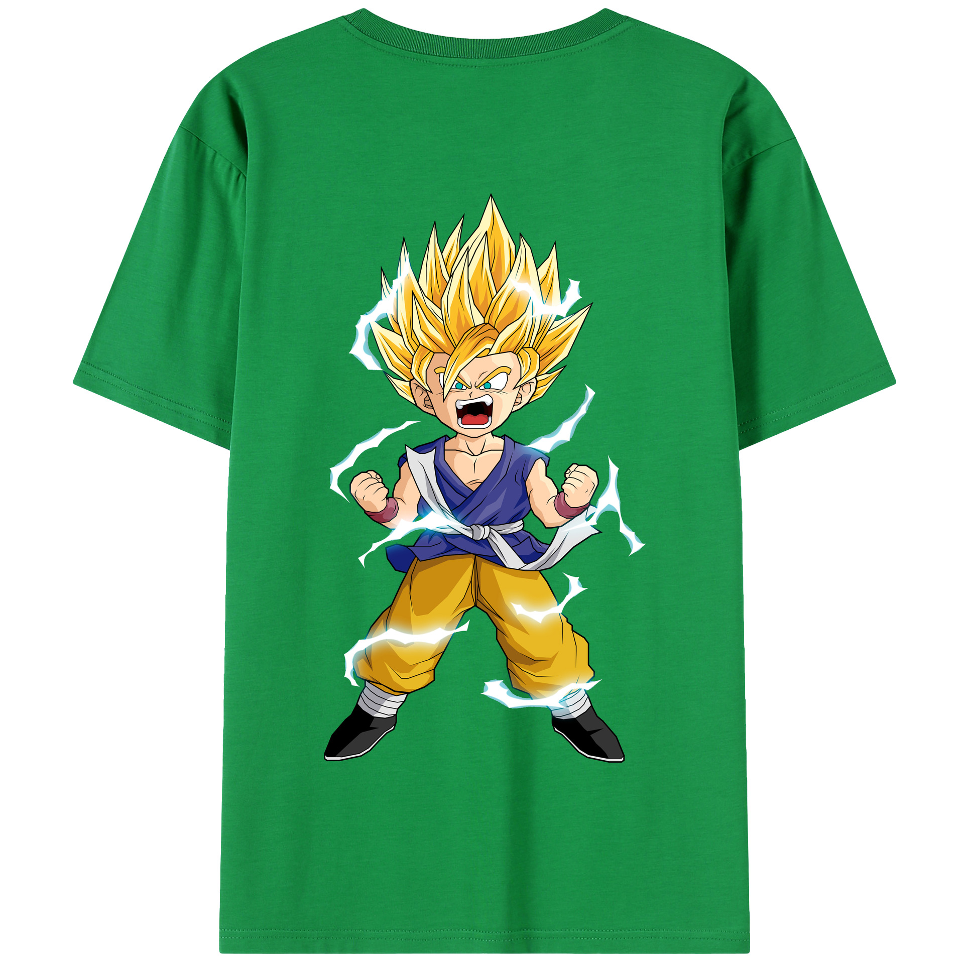 （画像用） ドラゴンボール 孫 悟飯（そんごはん）DRAGON BALL Son Gohan 綿100％半袖Tシャツ（背面プリント）
