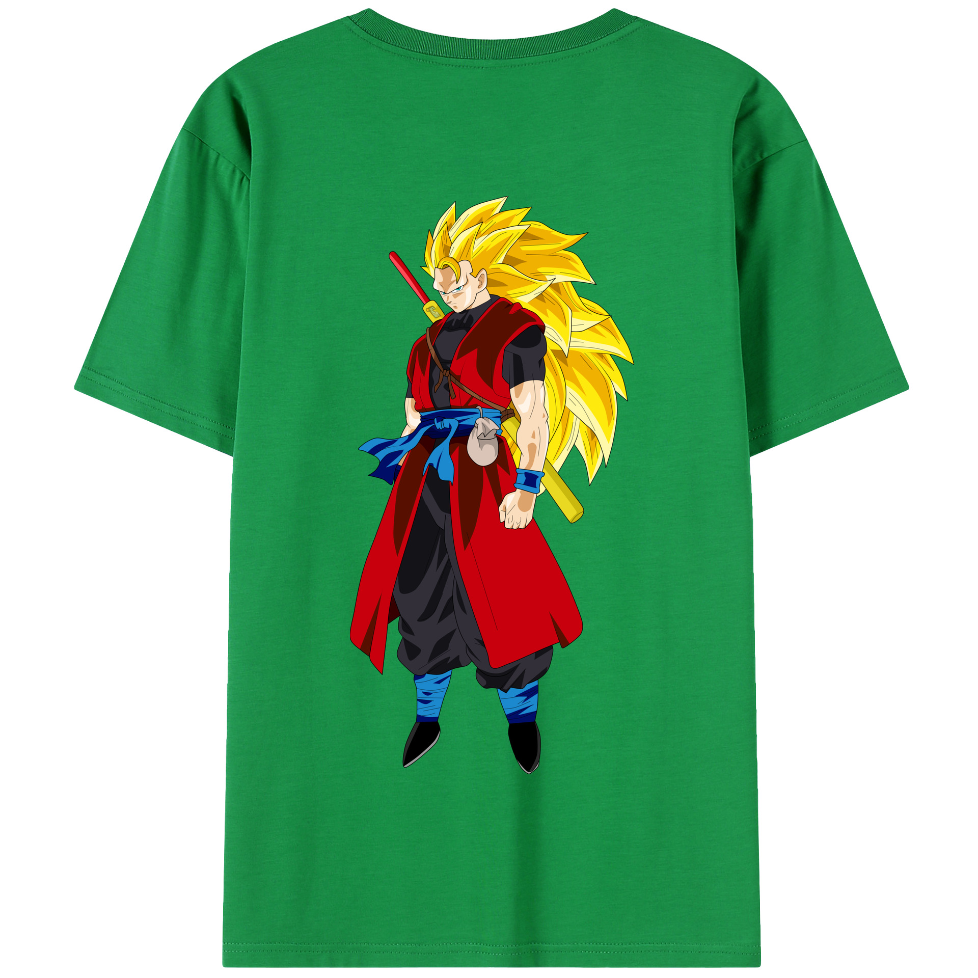 （画像用） ドラゴンボール トランクス（Torankusu）DRAGON BALL Trunks 綿100％半袖Tシャツ（背面プリント）
