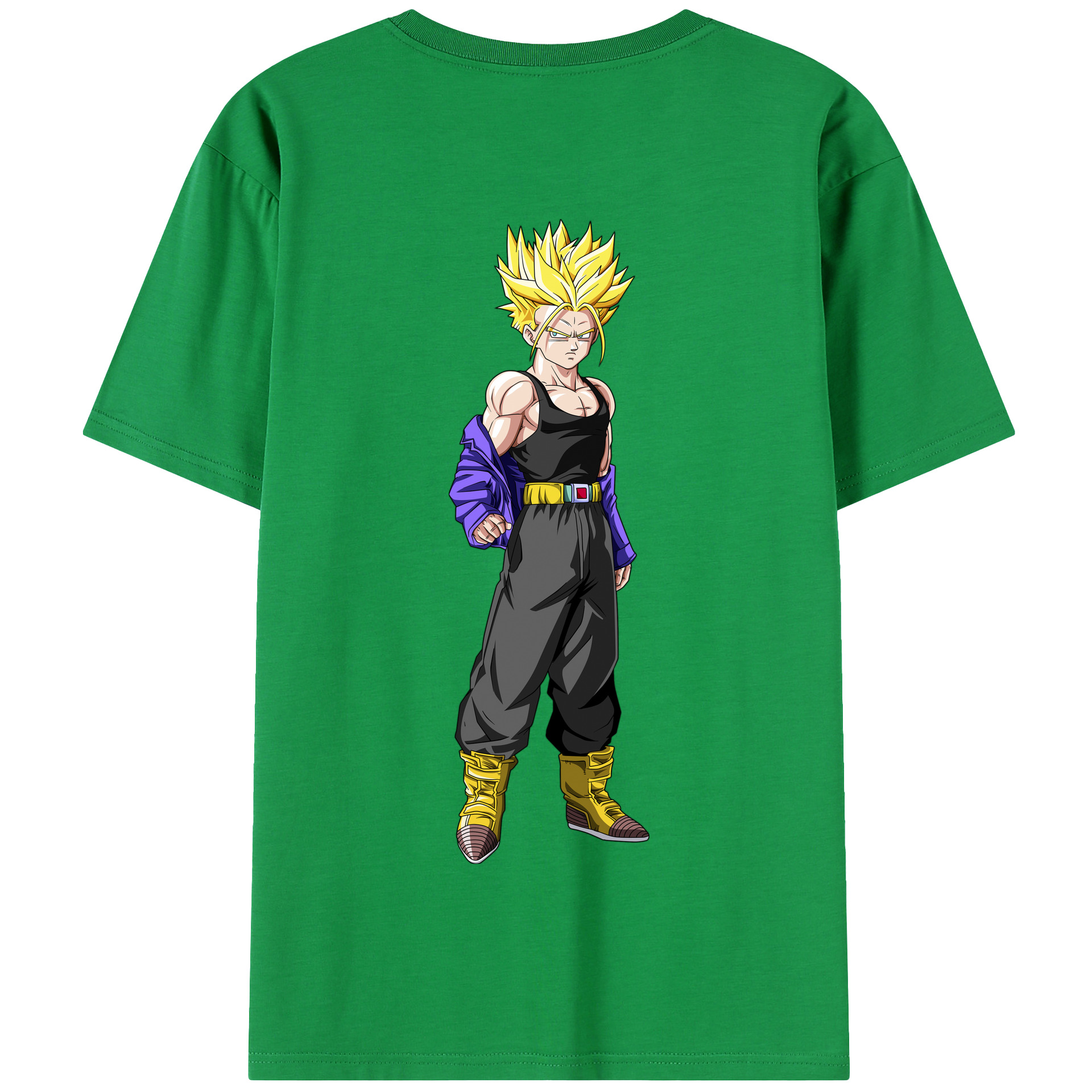 （画像用） ドラゴンボール トランクス（Torankusu）DRAGON BALL Trunks 綿100％半袖Tシャツ（背面プリント）