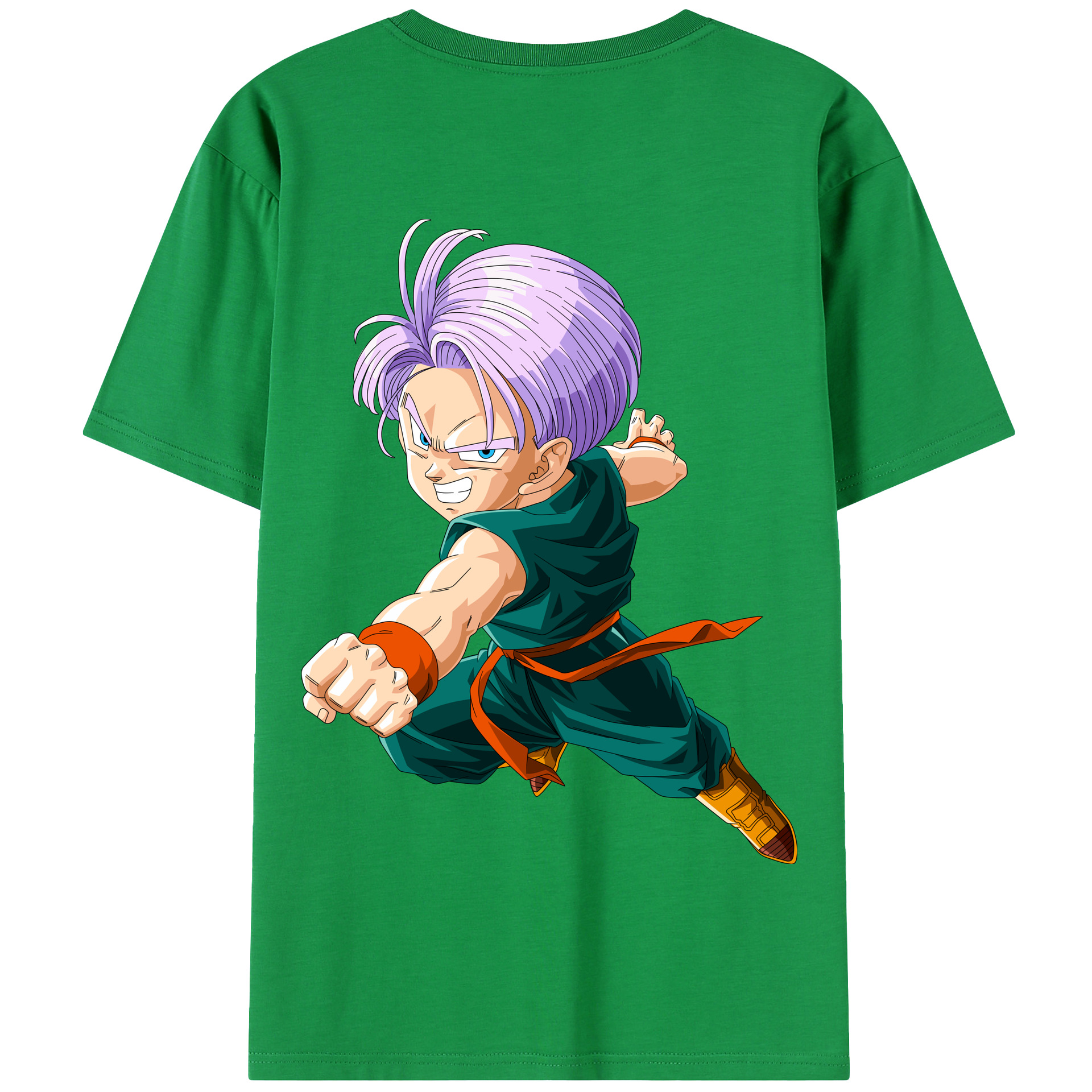 （画像用） ドラゴンボール トランクス（Torankusu）DRAGON BALL Trunks 綿100％半袖Tシャツ（背面プリント）