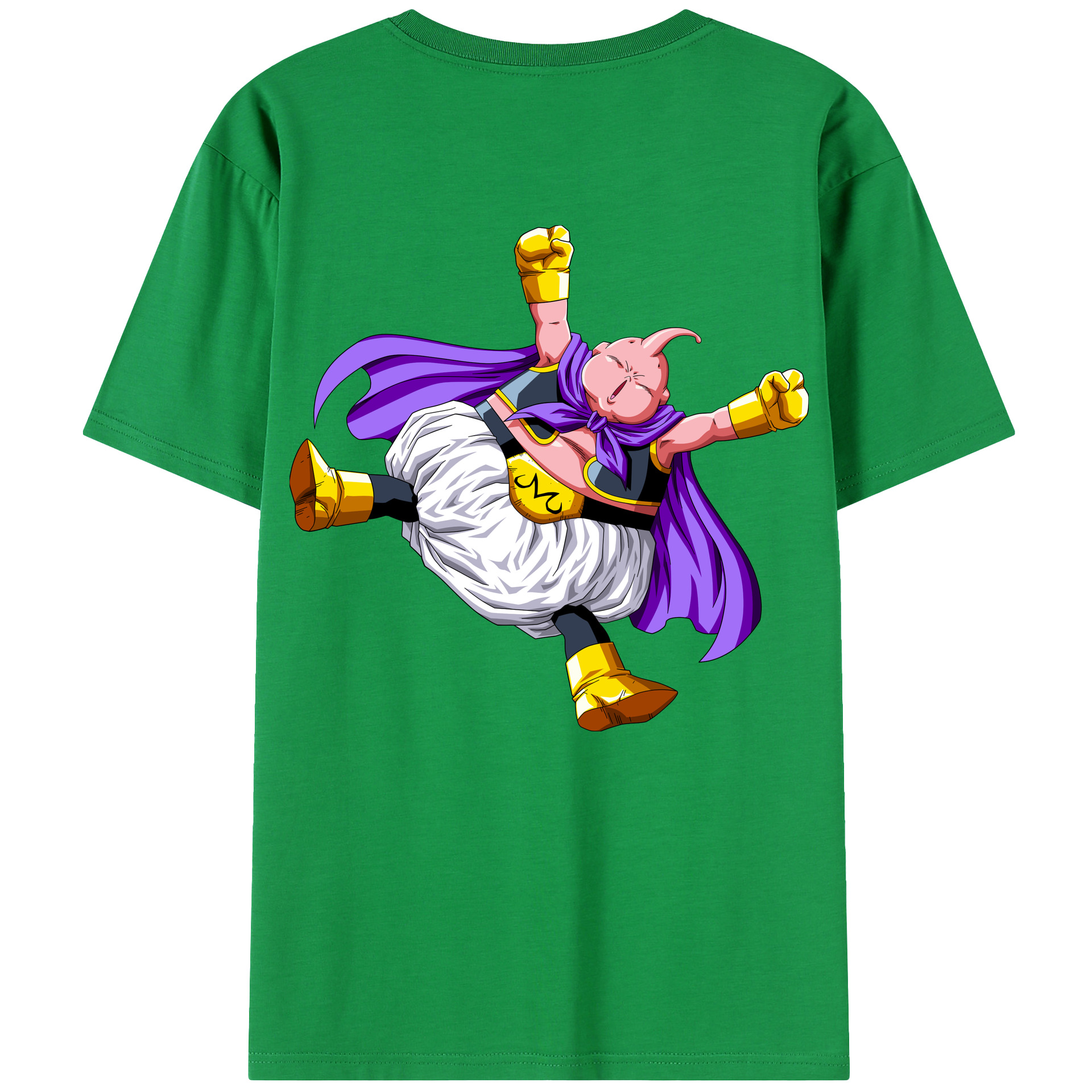 （画像用） ドラゴンボール 魔人ブウ DRAGON BALL Majin Buu 綿100％半袖Tシャツ（背面プリント）