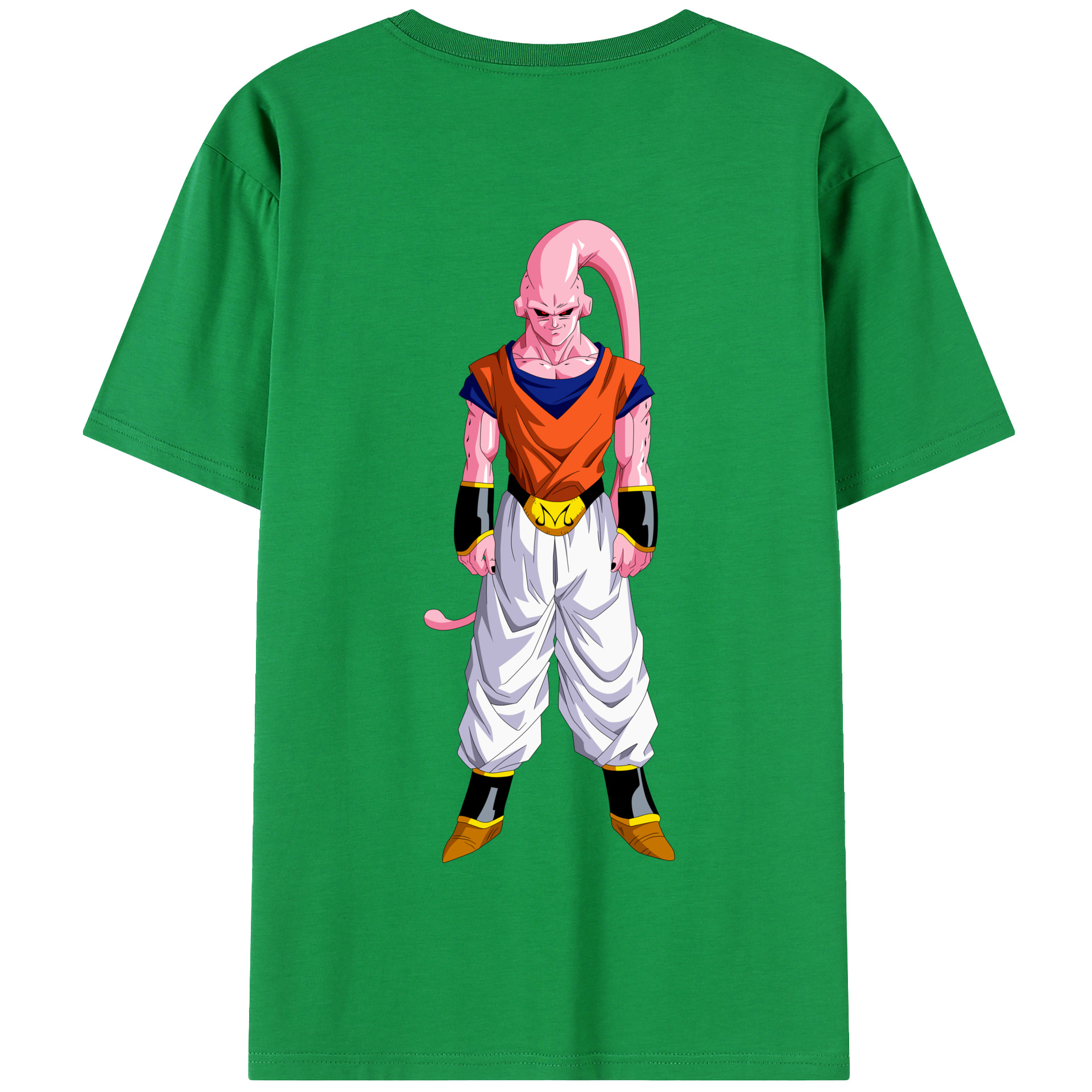 （画像用） ドラゴンボール 魔人ブウ DRAGON BALL Majin Buu 綿100％半袖Tシャツ（背面プリント）