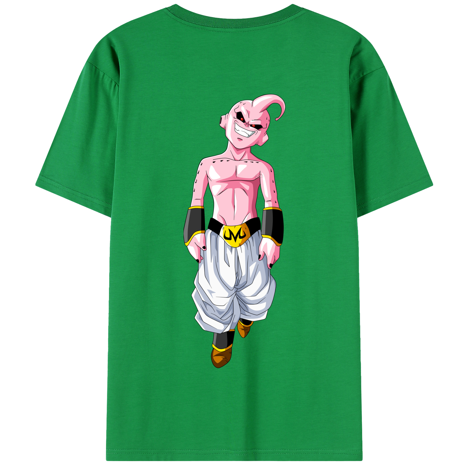 （画像用） ドラゴンボール 魔人ブウ DRAGON BALL Majin Buu 綿100％半袖Tシャツ（背面プリント）
