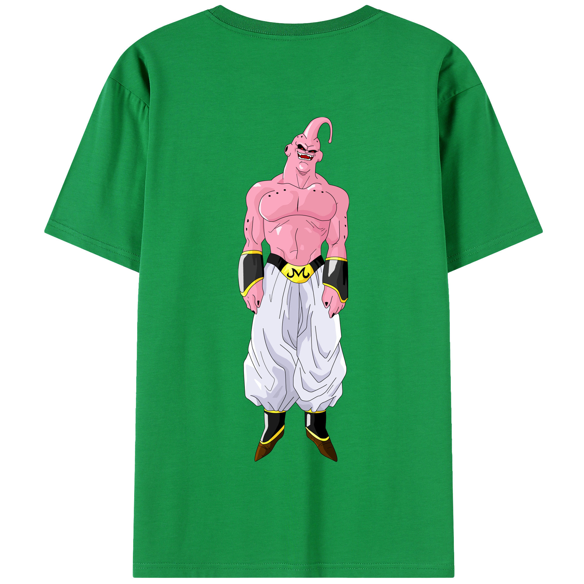 （画像用） ドラゴンボール 魔人ブウ DRAGON BALL Majin Buu 綿100％半袖Tシャツ（背面プリント）