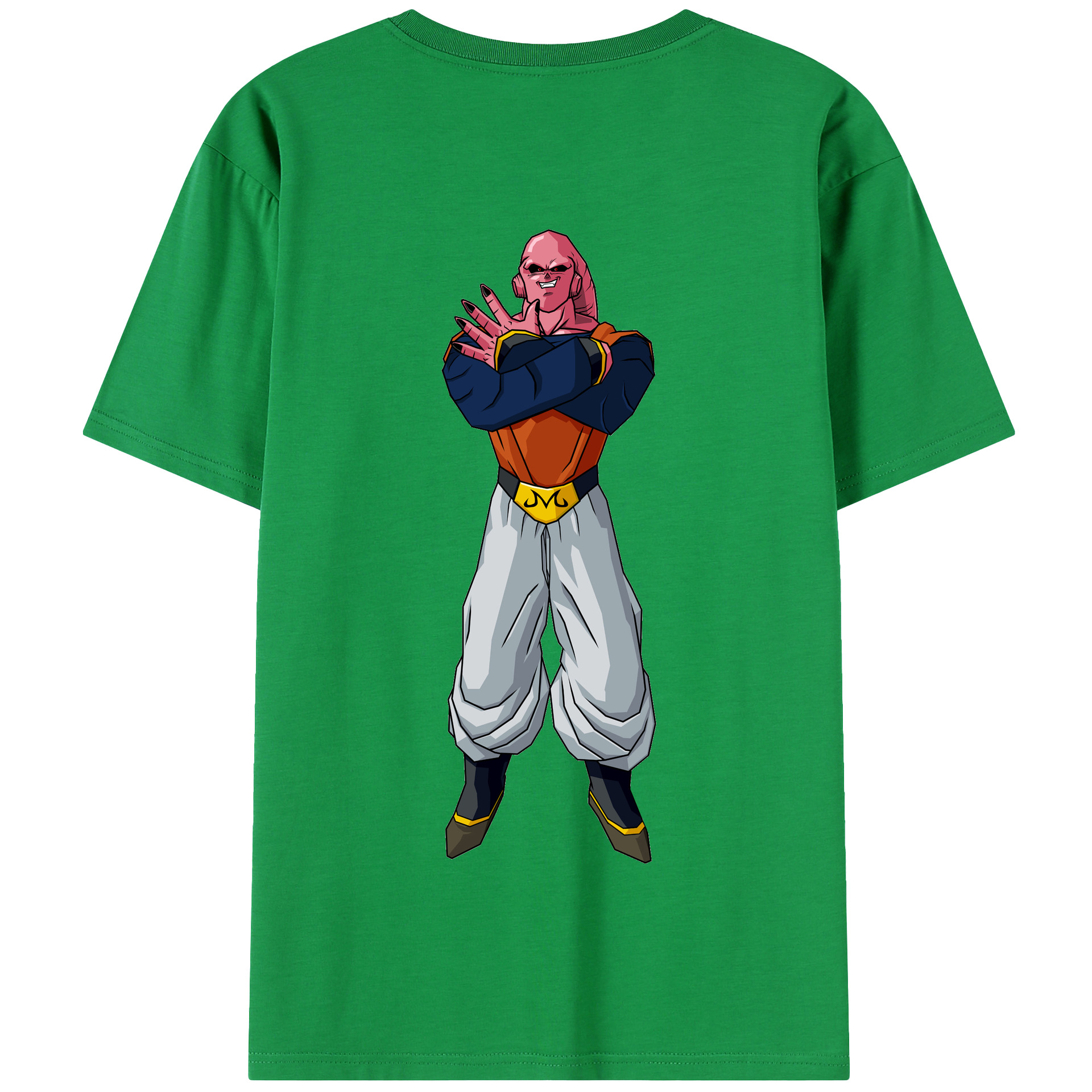 （画像用） ドラゴンボール 魔人ブウ DRAGON BALL Majin Buu 綿100％半袖Tシャツ（背面プリント）