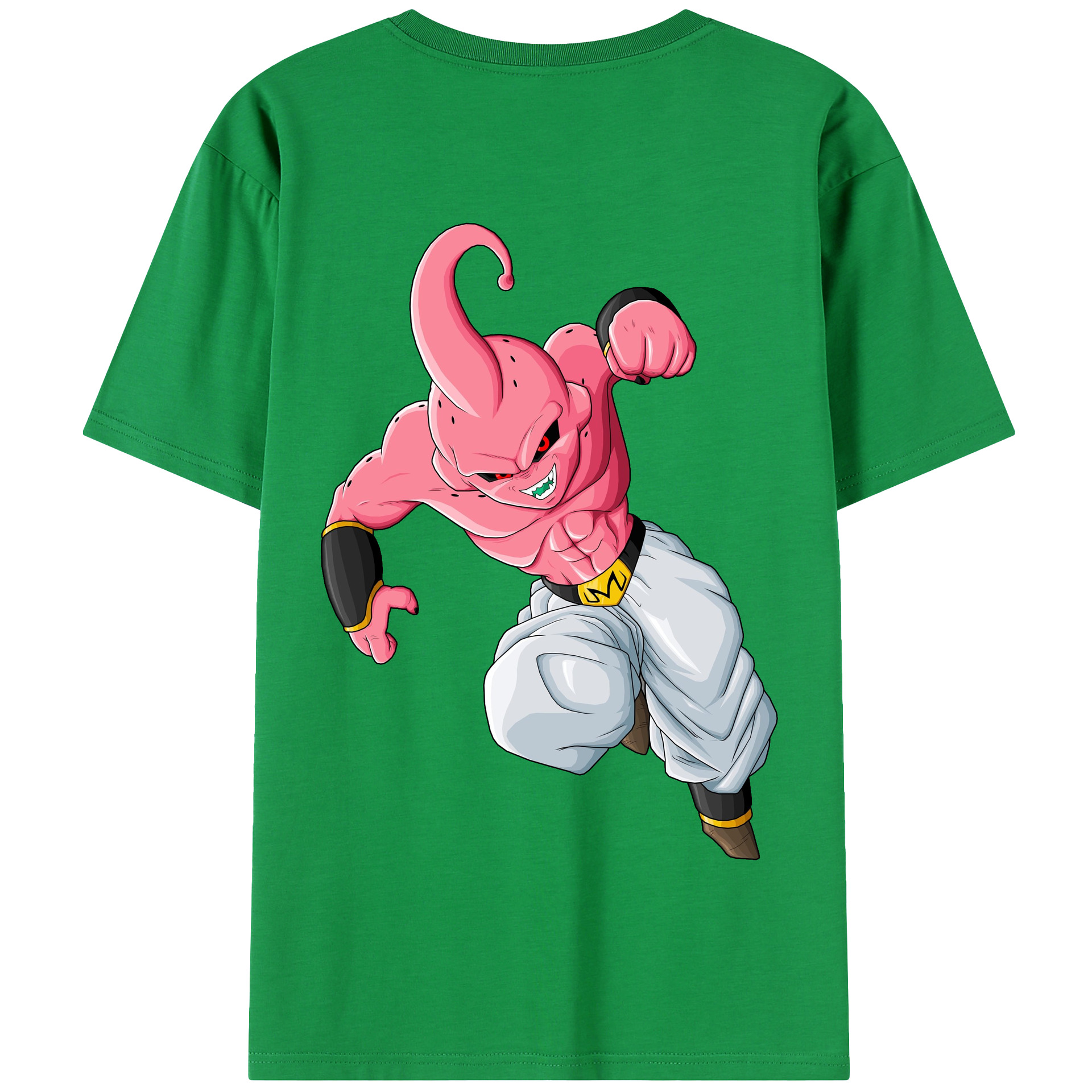 （画像用） ドラゴンボール 魔人ブウ DRAGON BALL Majin Buu 綿100％半袖Tシャツ（背面プリント）