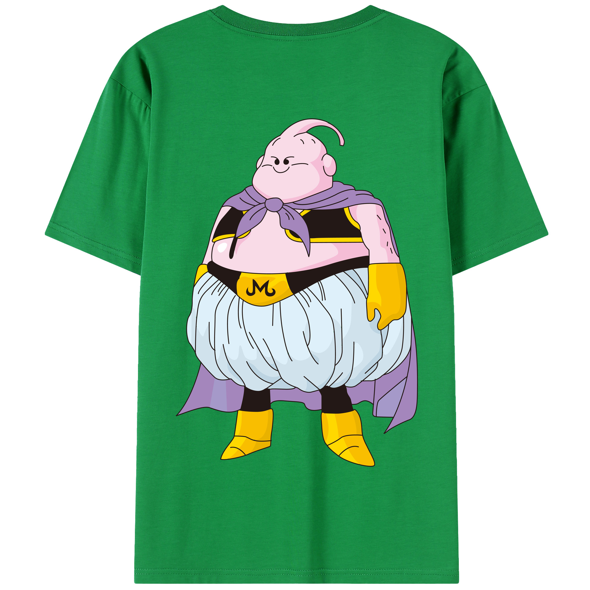 （画像用） ドラゴンボール 魔人ブウ DRAGON BALL Majin Buu 綿100％半袖Tシャツ（背面プリント）