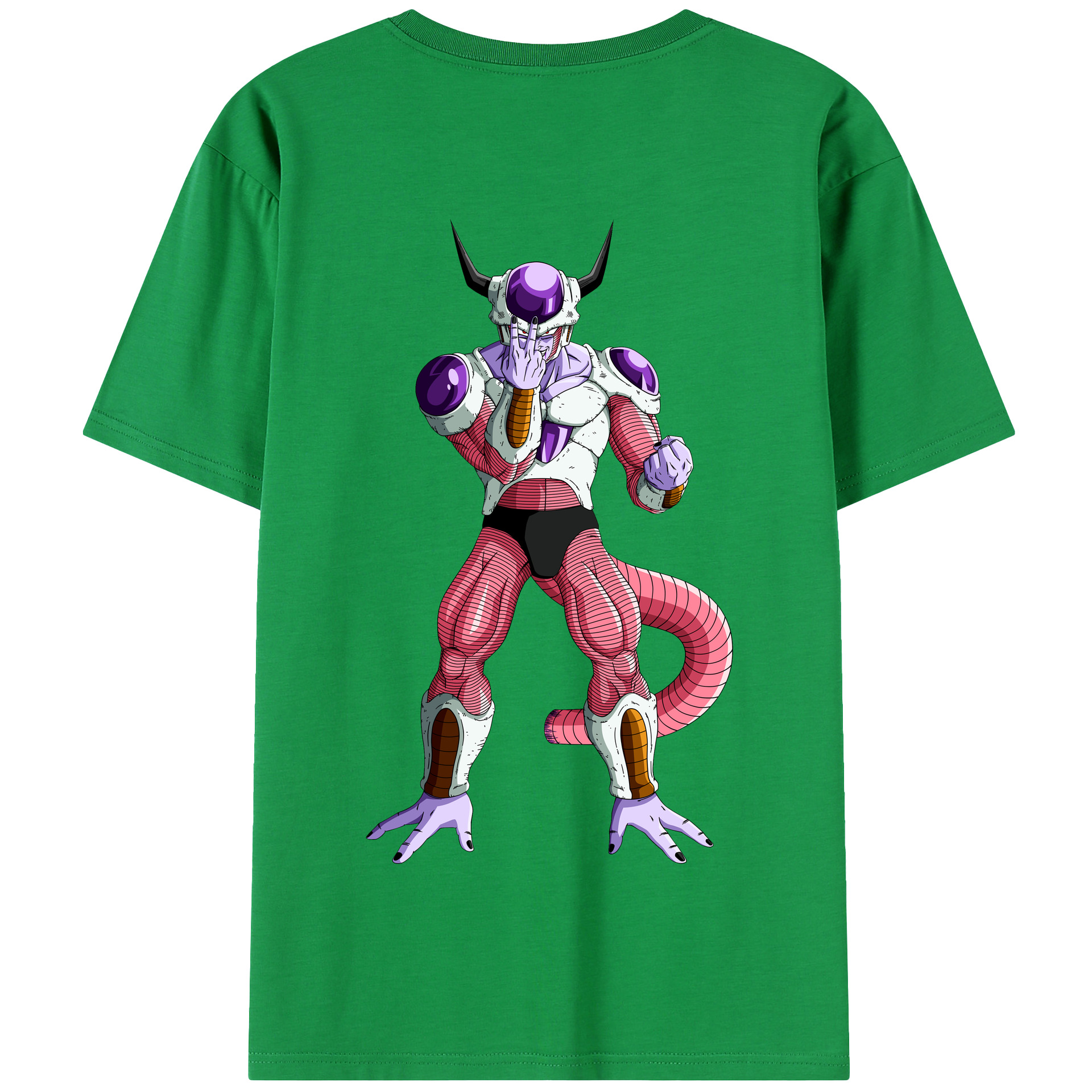 （画像用） ドラゴンボール フリーザ DRAGON BALL Frieza 綿100％半袖Tシャツ（背面プリント）