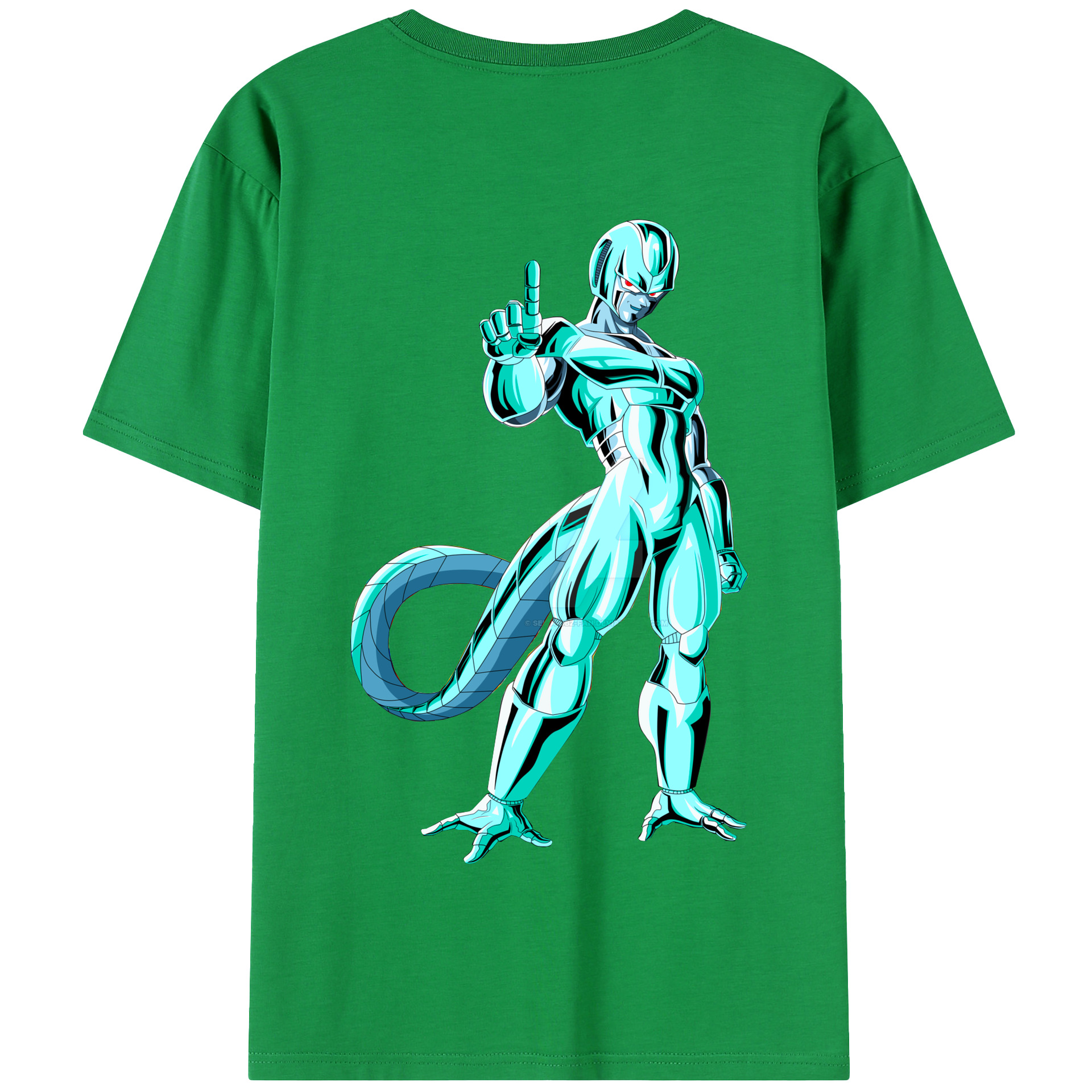 （画像用） ドラゴンボール クウラ DRAGON BALL Cooler Coora 綿100％半袖Tシャツ（背面プリント）