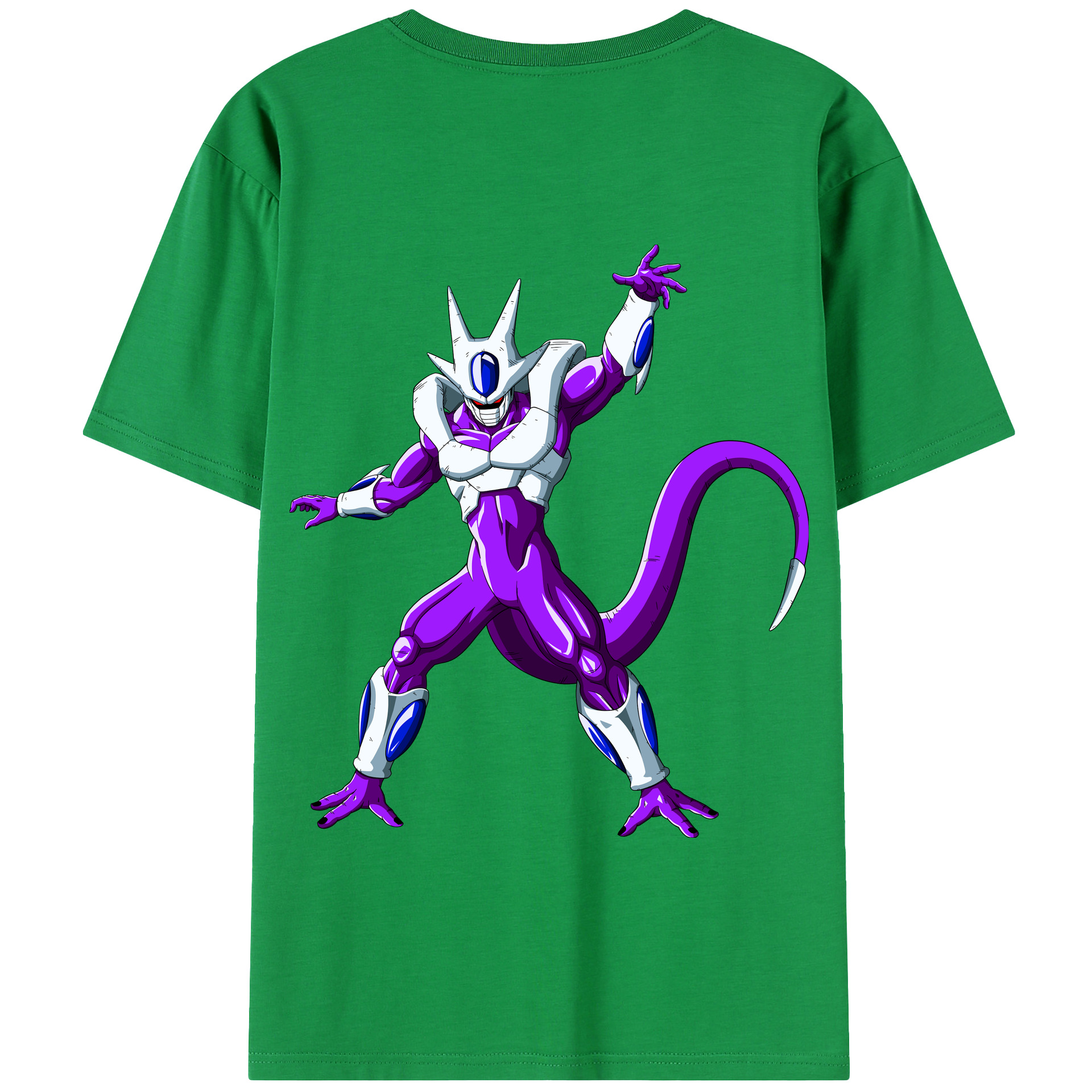 （画像用） ドラゴンボール クウラ DRAGON BALL Cooler Coora 綿100％半袖Tシャツ（背面プリント）