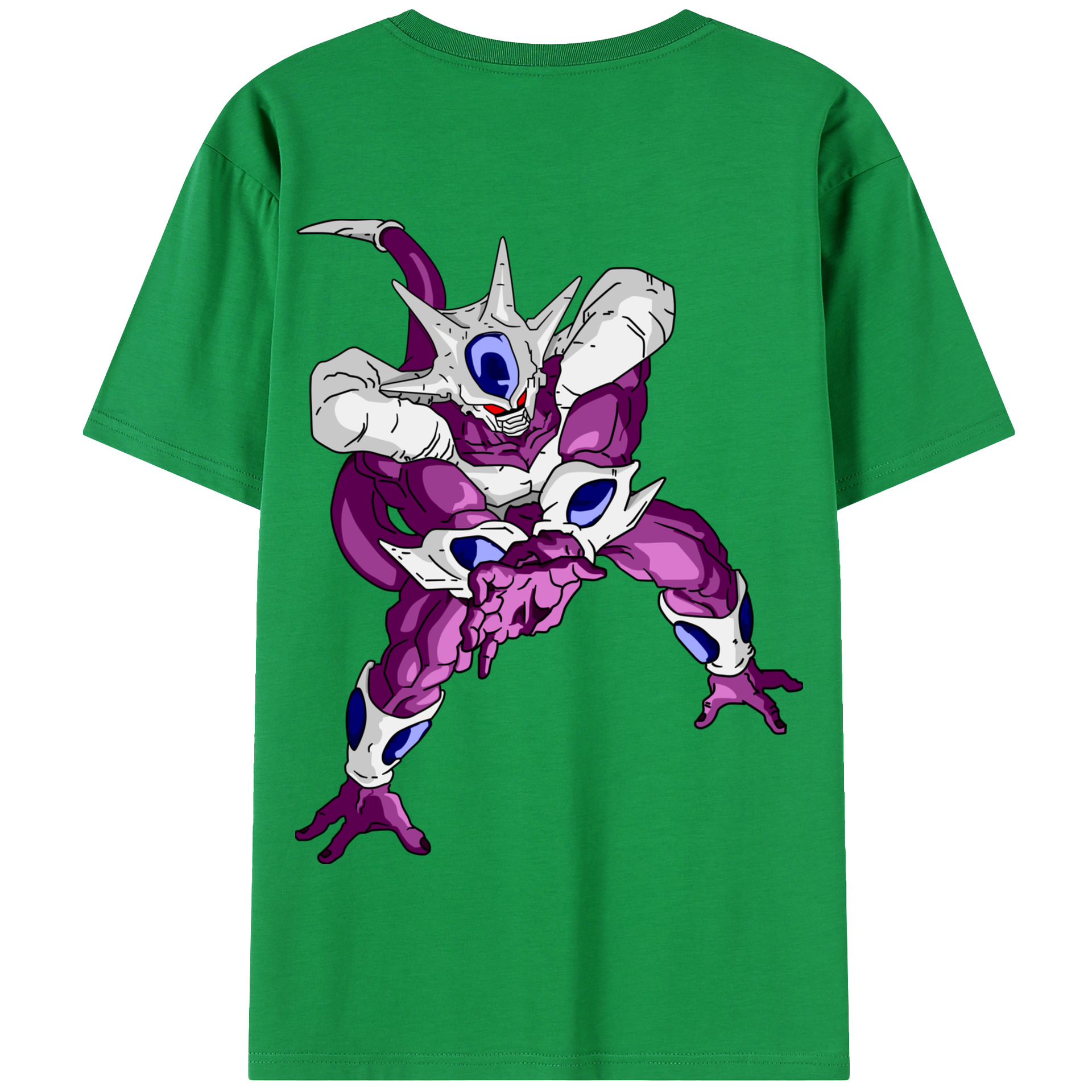 （画像用） ドラゴンボール クウラ DRAGON BALL Cooler Coora 綿100％半袖Tシャツ（背面プリント）