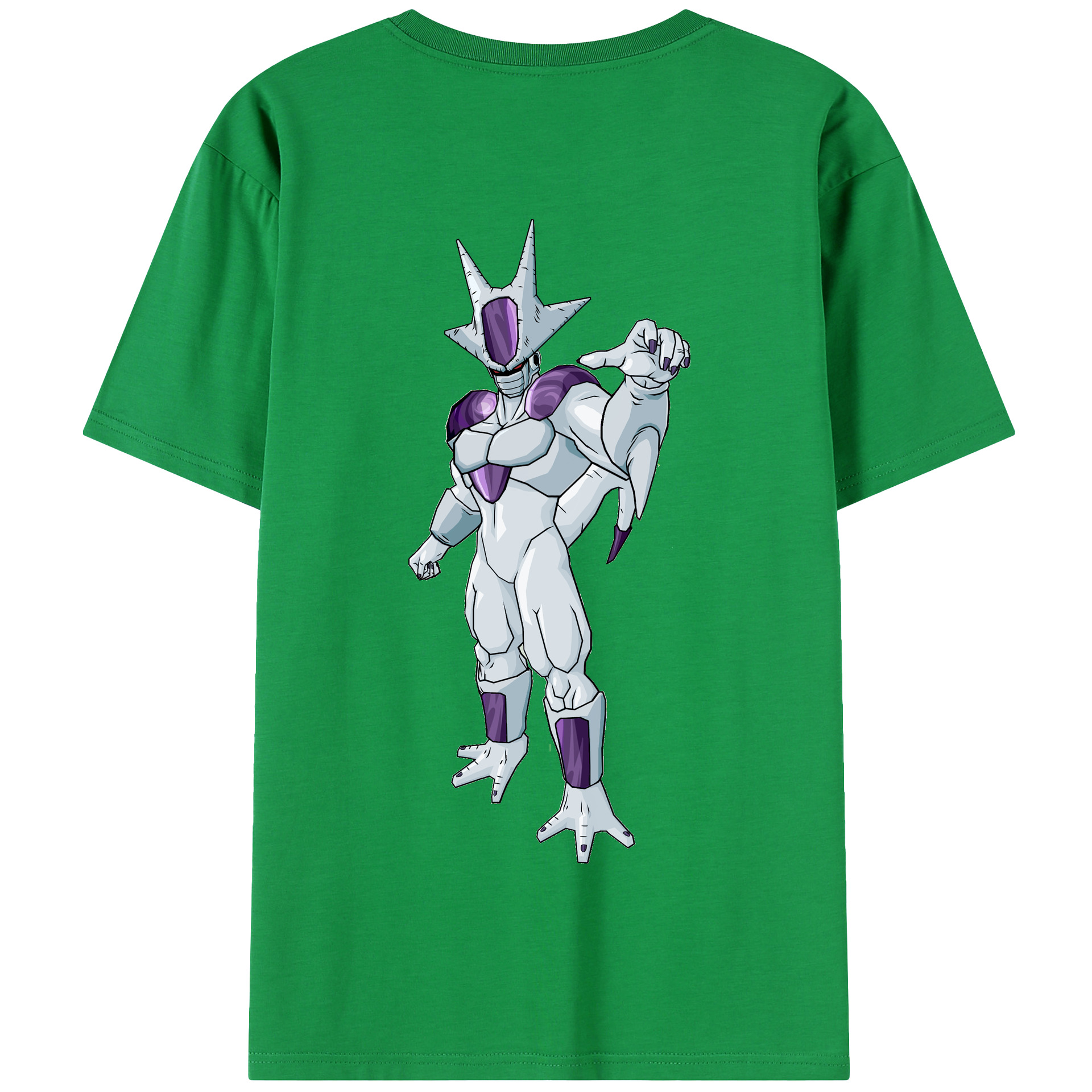 （画像用） ドラゴンボール クウラ DRAGON BALL Cooler Coora 綿100％半袖Tシャツ（背面プリント）