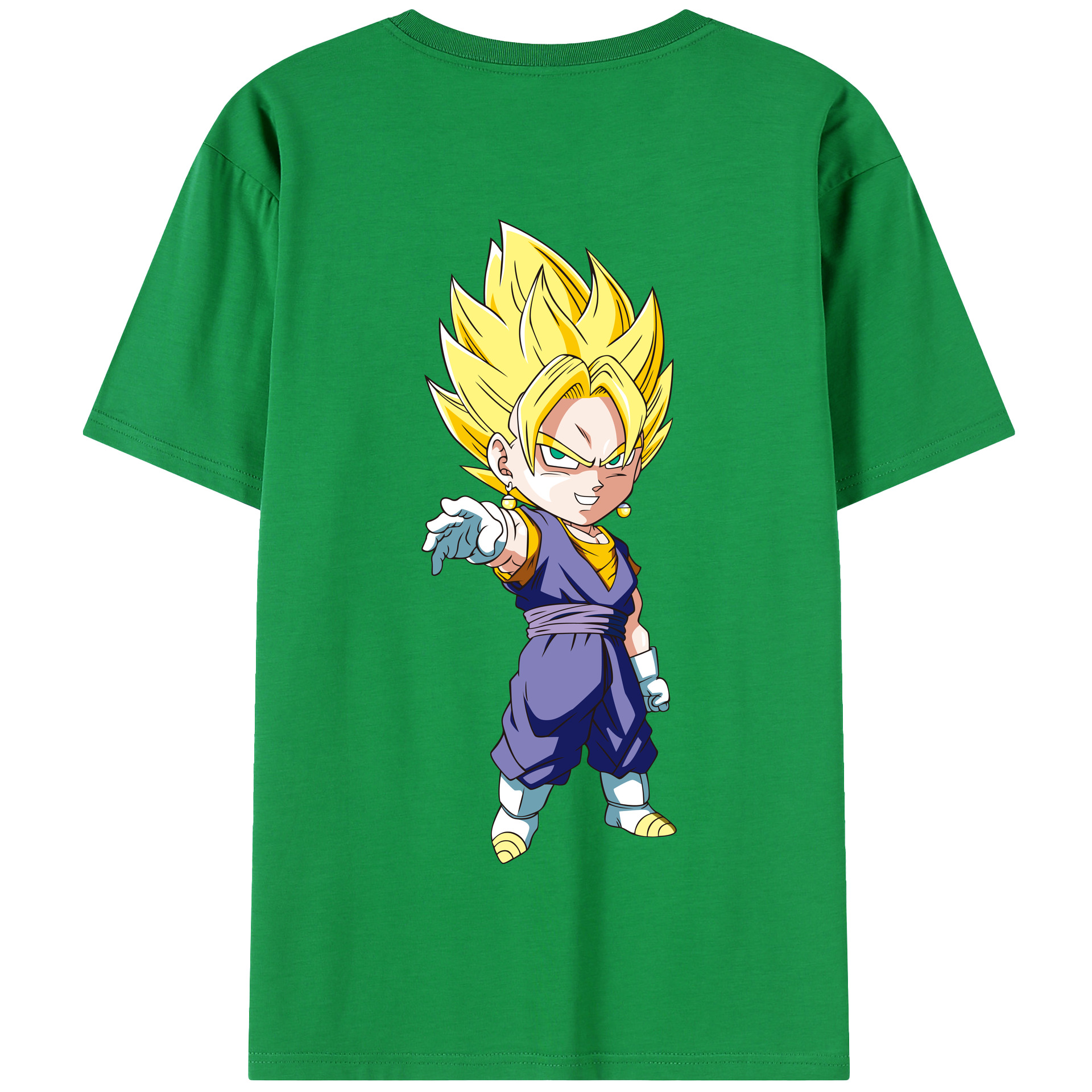 （画像用） ドラゴンボール ベジット DRAGON BALL Vegetto 綿100％半袖Tシャツ（背面プリント）