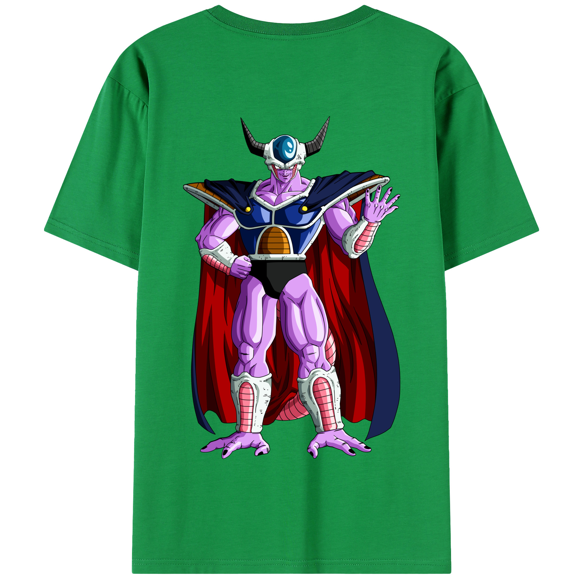 （画像用） ドラゴンボール コルド大王 DRAGON BALL King Cold 綿100％半袖Tシャツ（背面プリント）