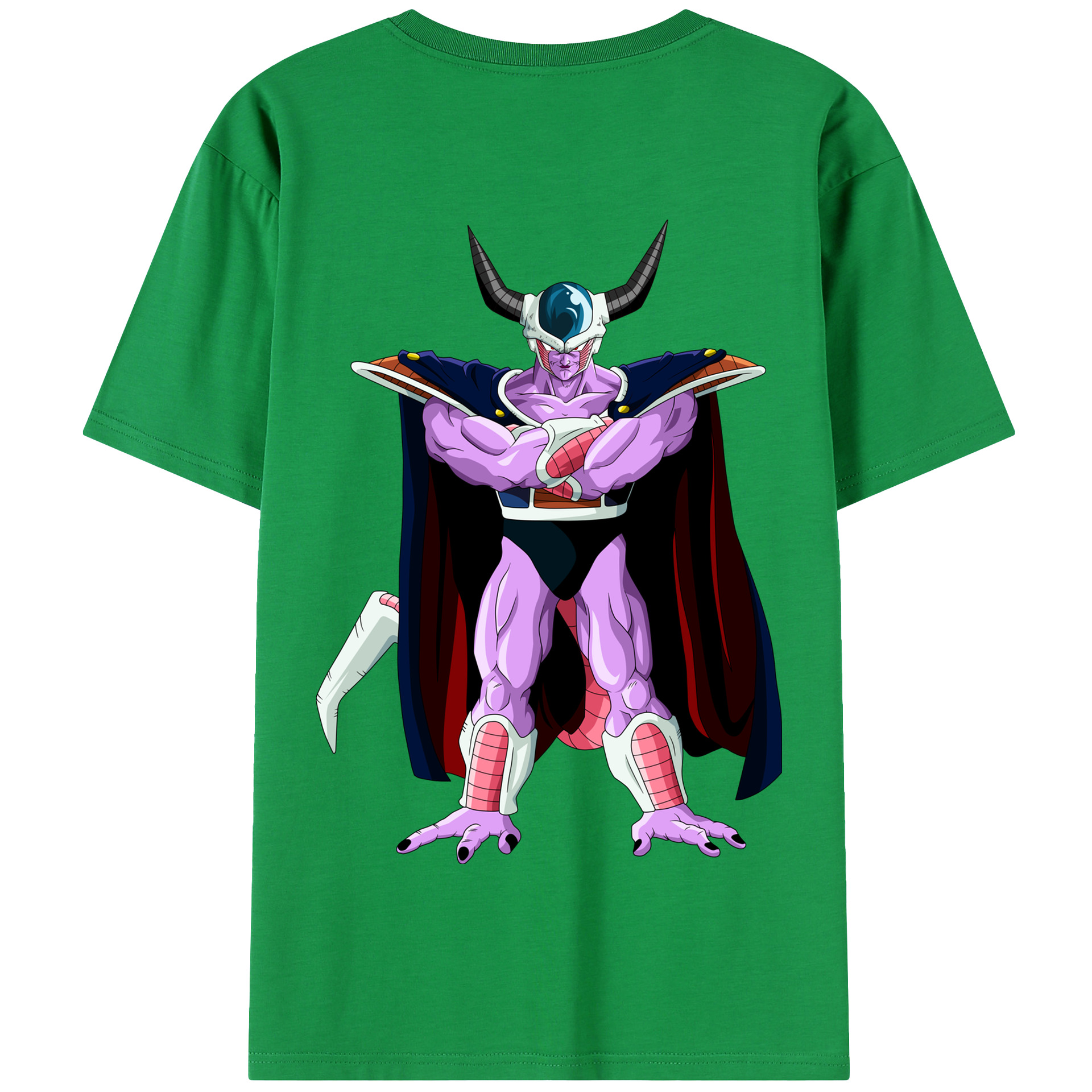 （画像用） ドラゴンボール コルド大王 DRAGON BALL King Cold 綿100％半袖Tシャツ（背面プリント）