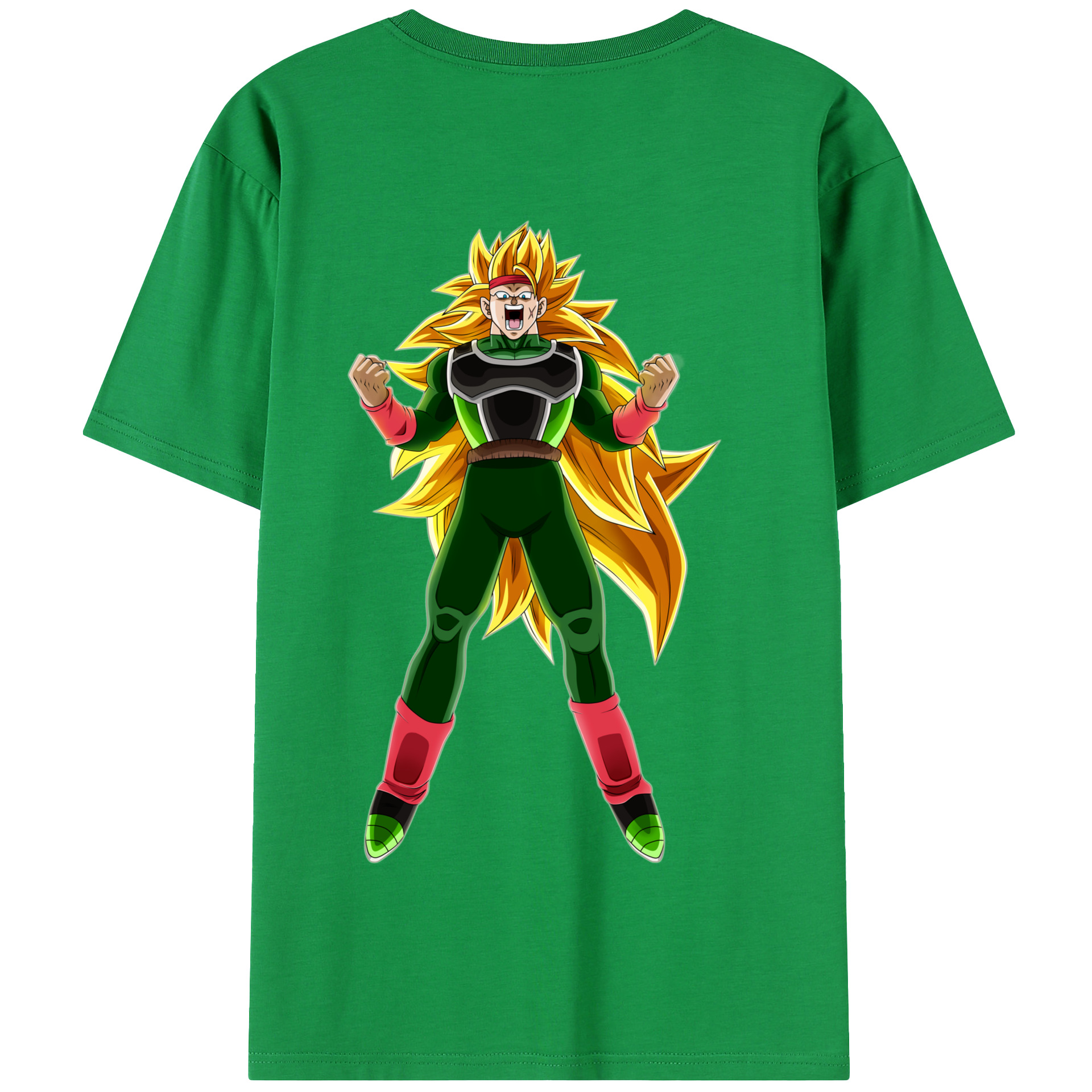 （画像用） ドラゴンボール ブロリー DRAGON BALL Broli 綿100％半袖Tシャツ（背面プリント）
