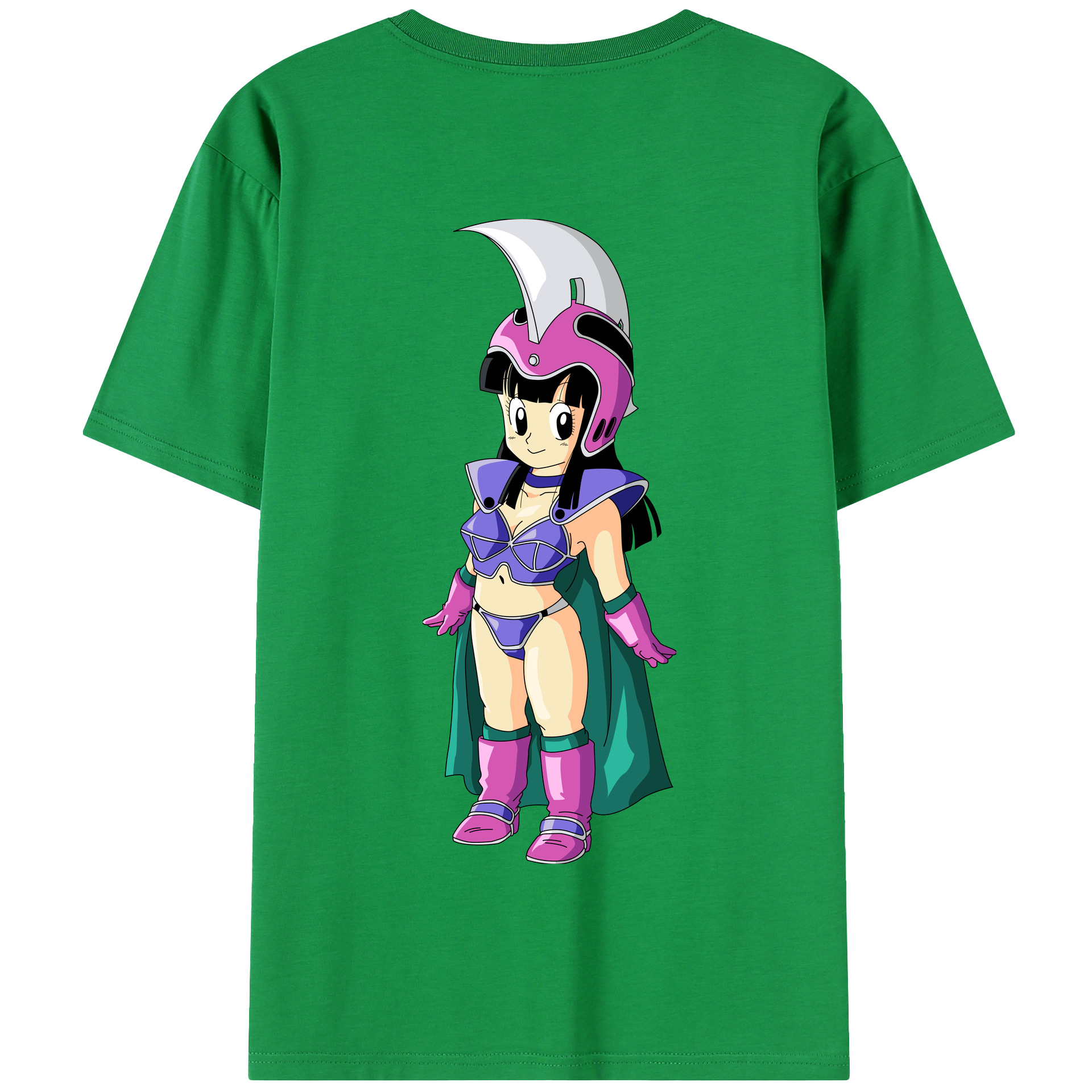 （画像用） ドラゴンボール チチ DRAGON BALL Chichi 綿100％半袖Tシャツ（背面プリント）