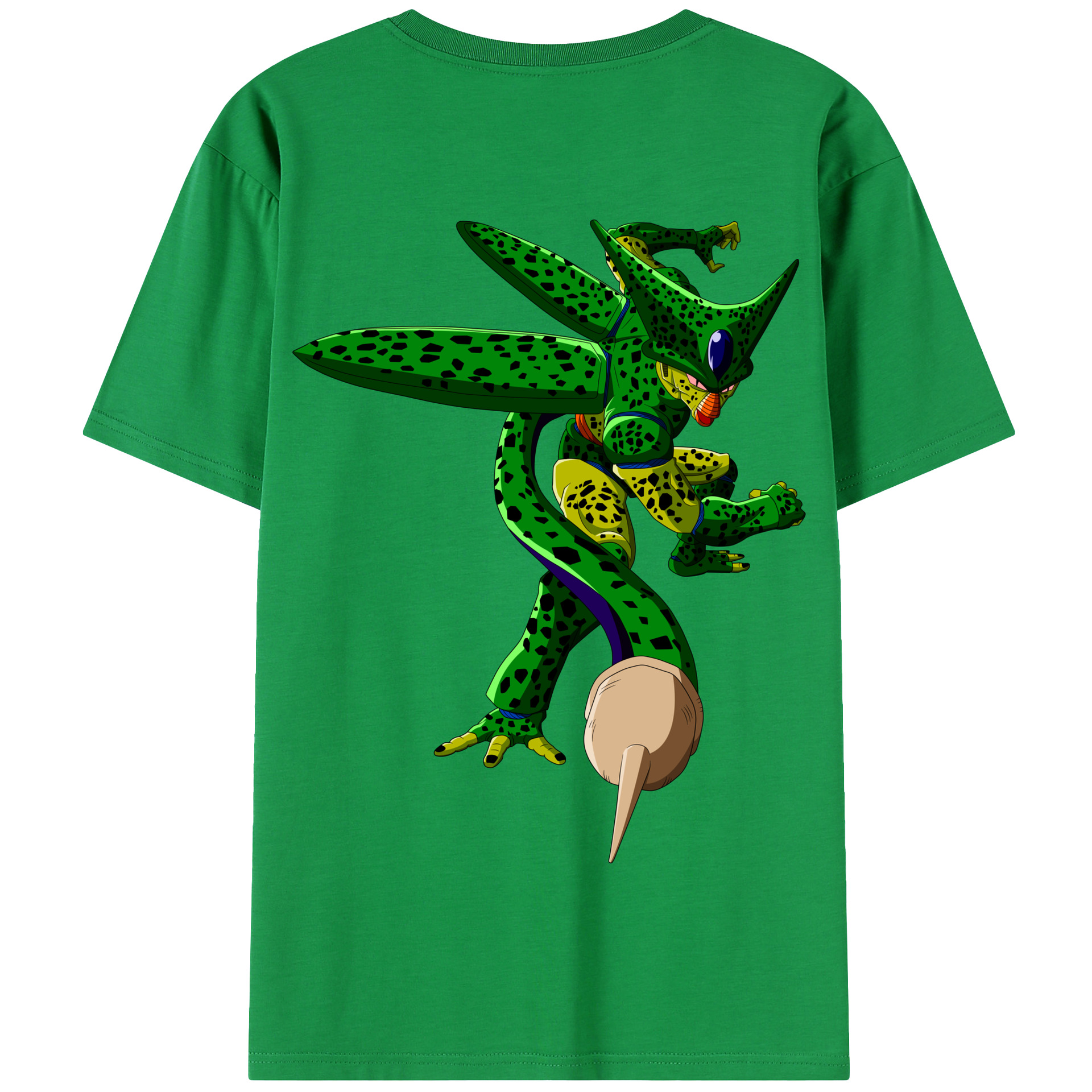 （画像用） ドラゴンボール セル DRAGON BALL Cell 綿100％半袖Tシャツ（背面プリント）